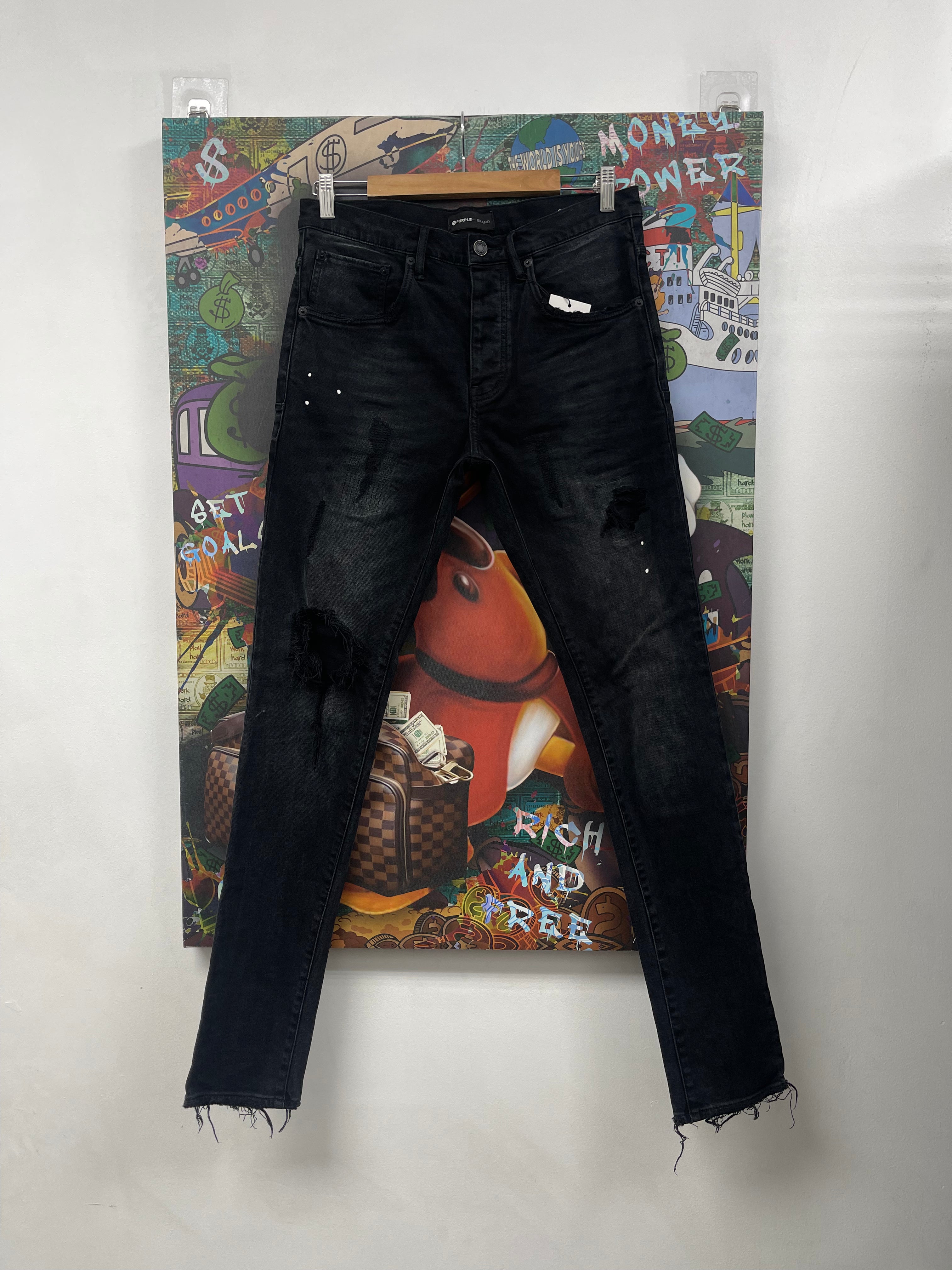 Purple Brand Black Black Jeans