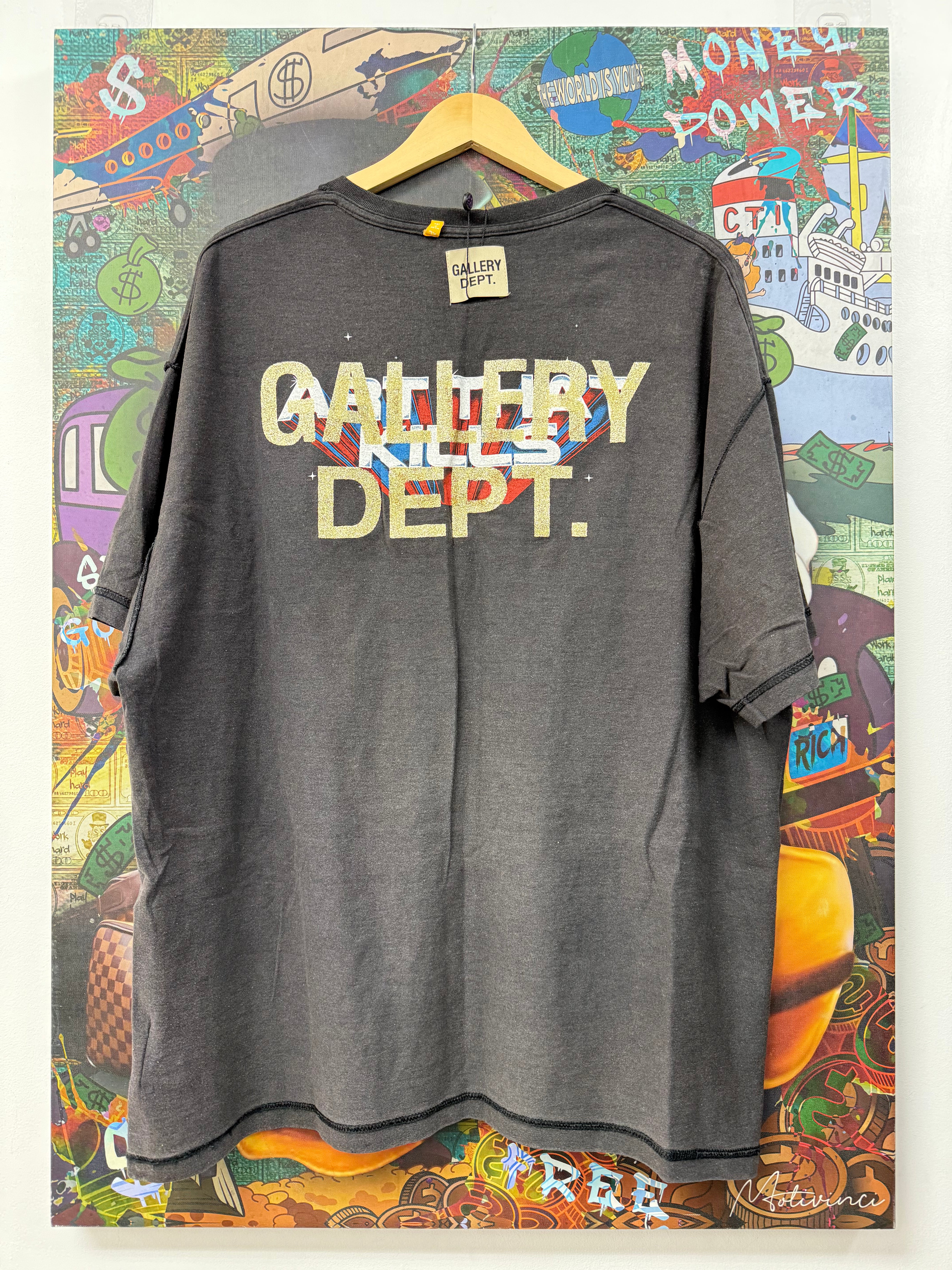 Gallery Dept Black ATK Tee