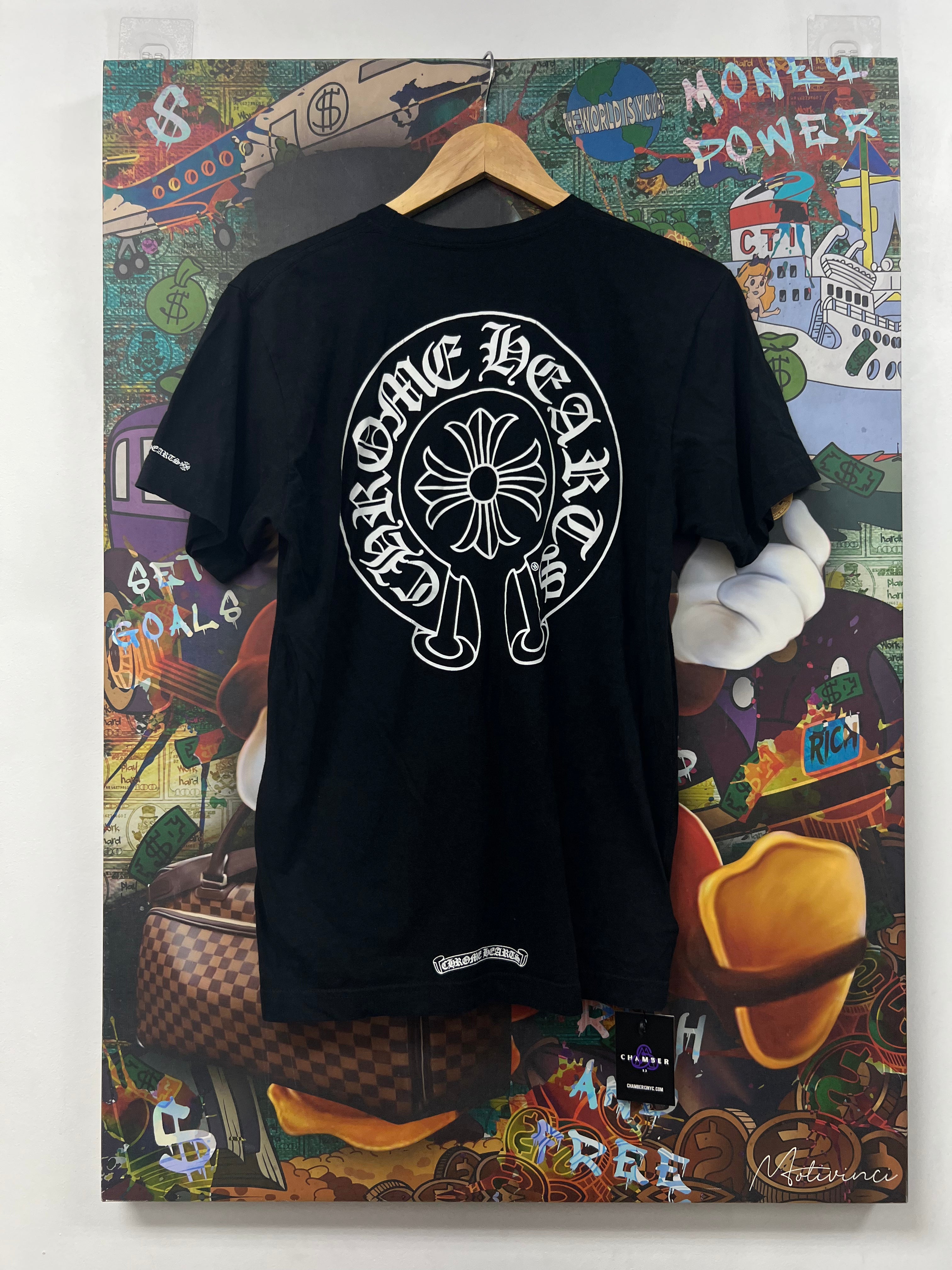 Chrome Hearts Black Horseshoe Tee