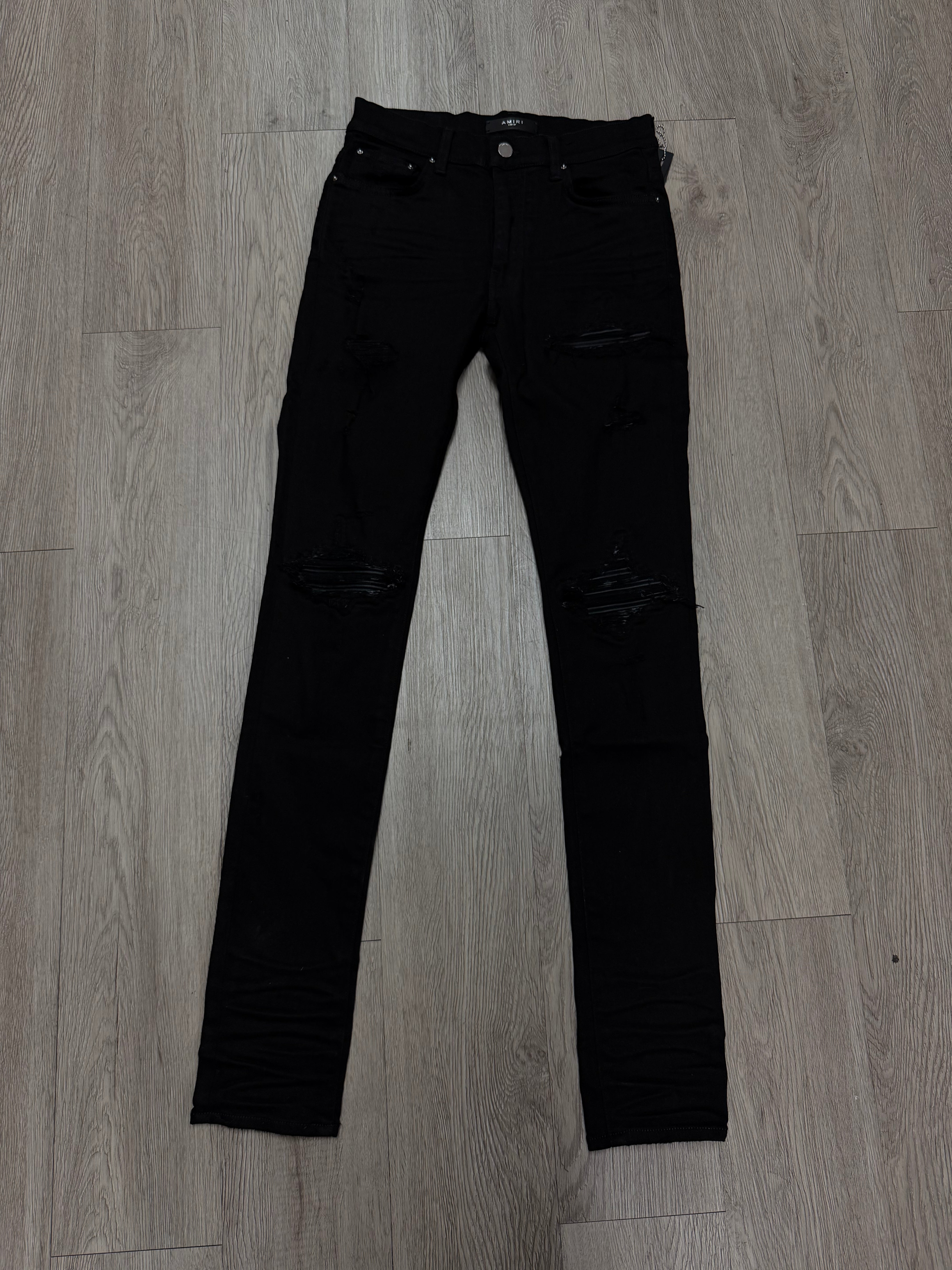 Amiri Black Black Patch MX1 Jeans