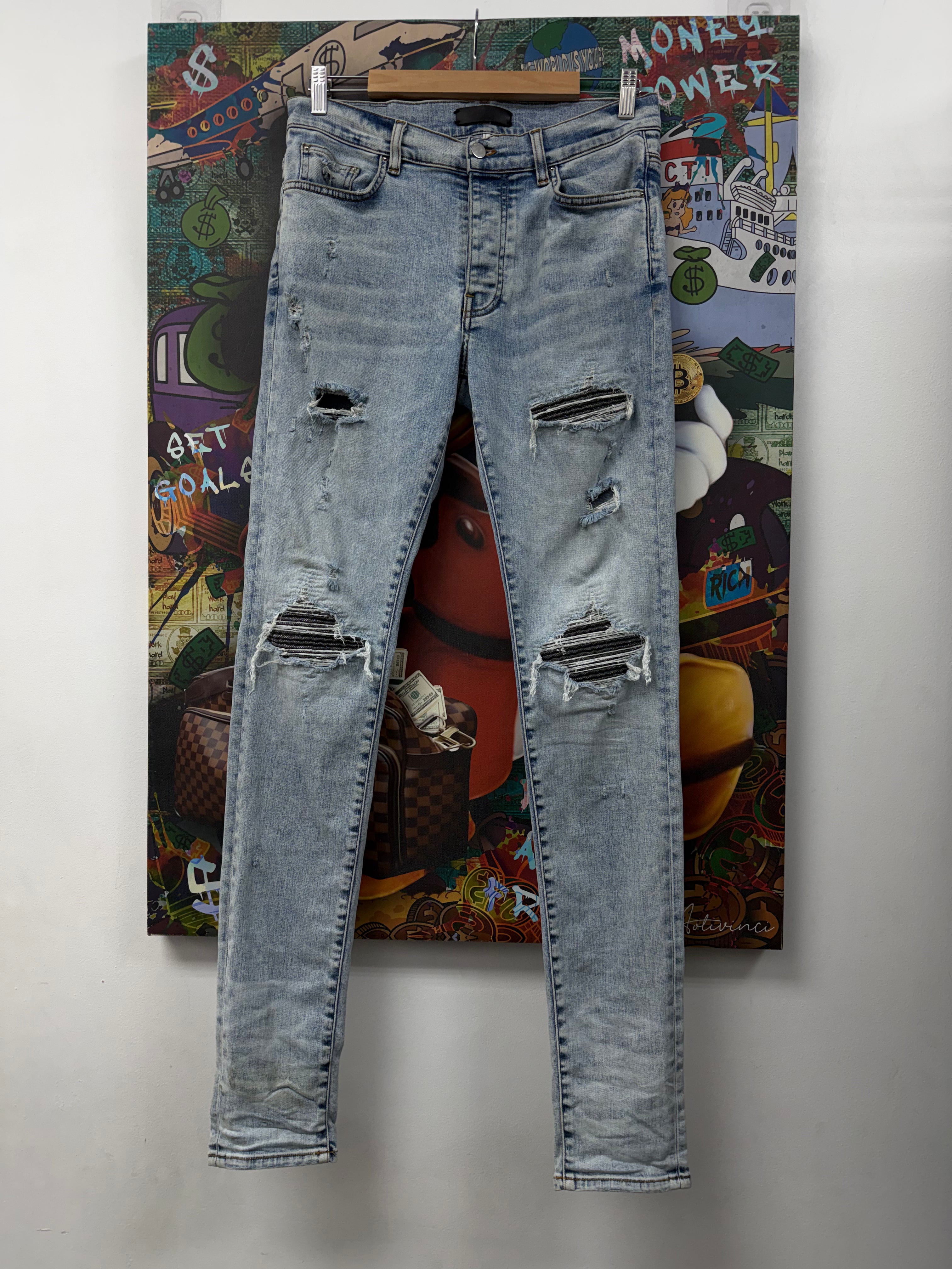 Amiri MX1 Lightwash Irridescent Jeans