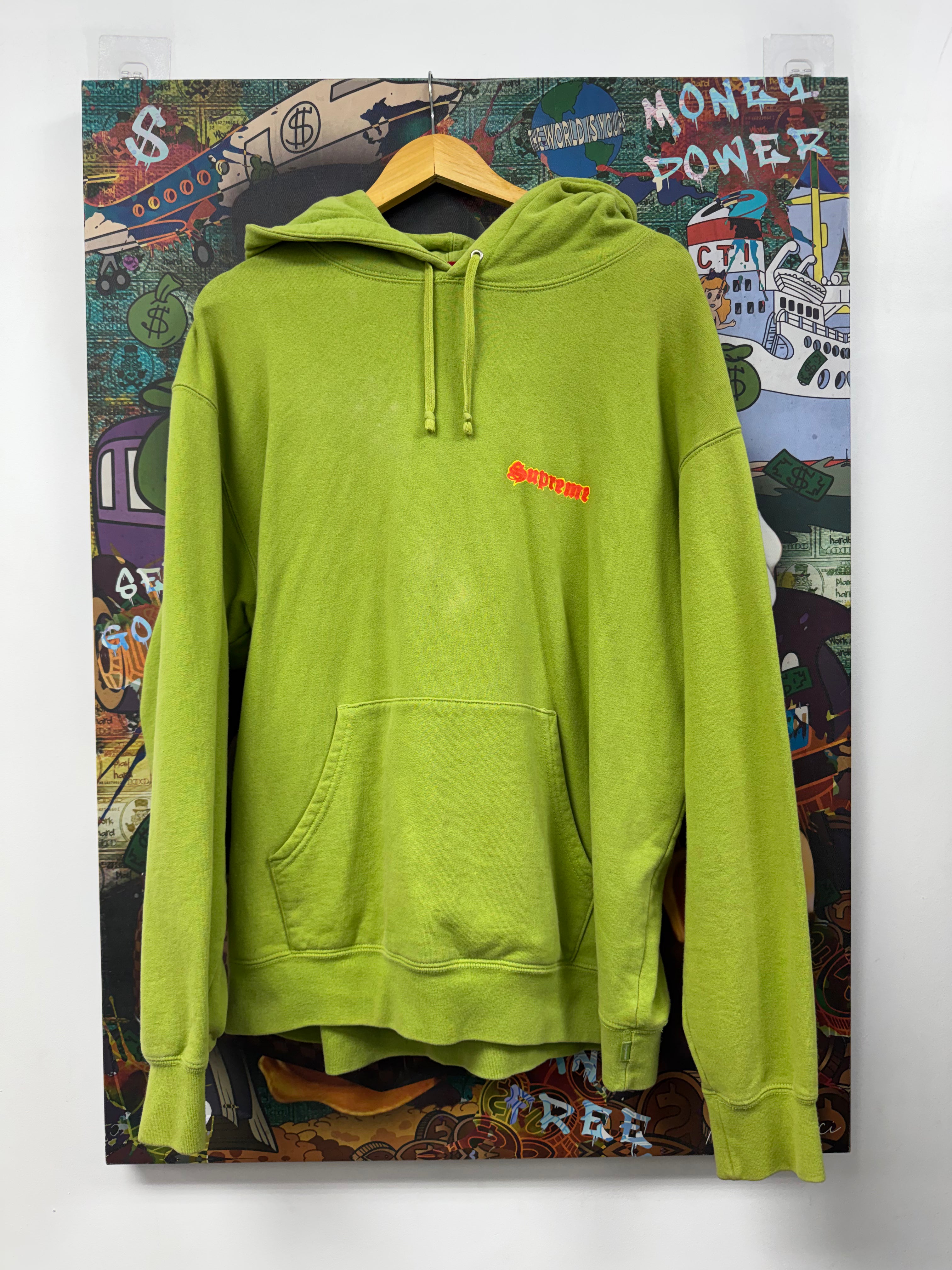 Supreme Light Olive Te Amo Hoodie