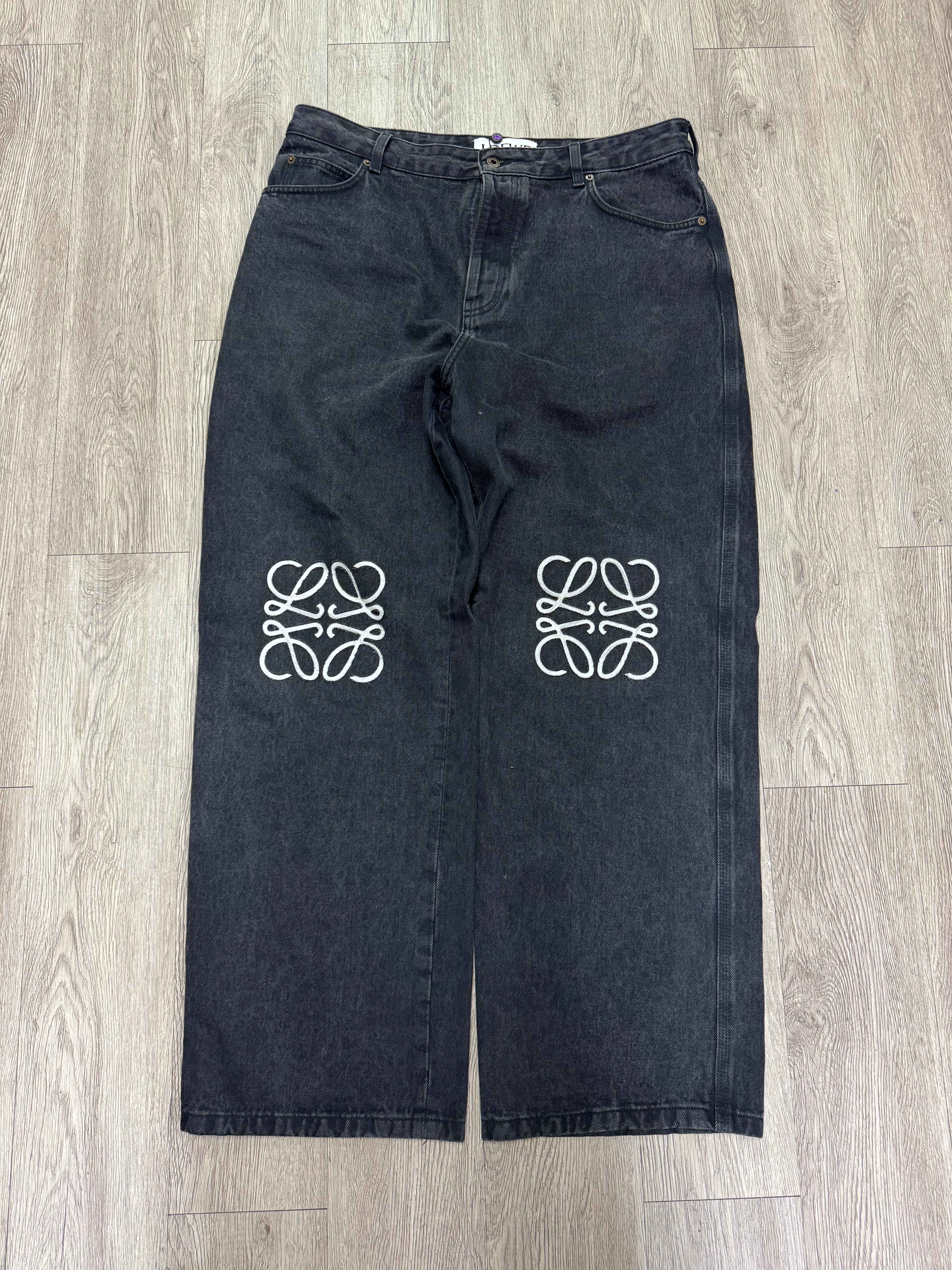 Loewe Black Wash White Anagram (54) Jeans