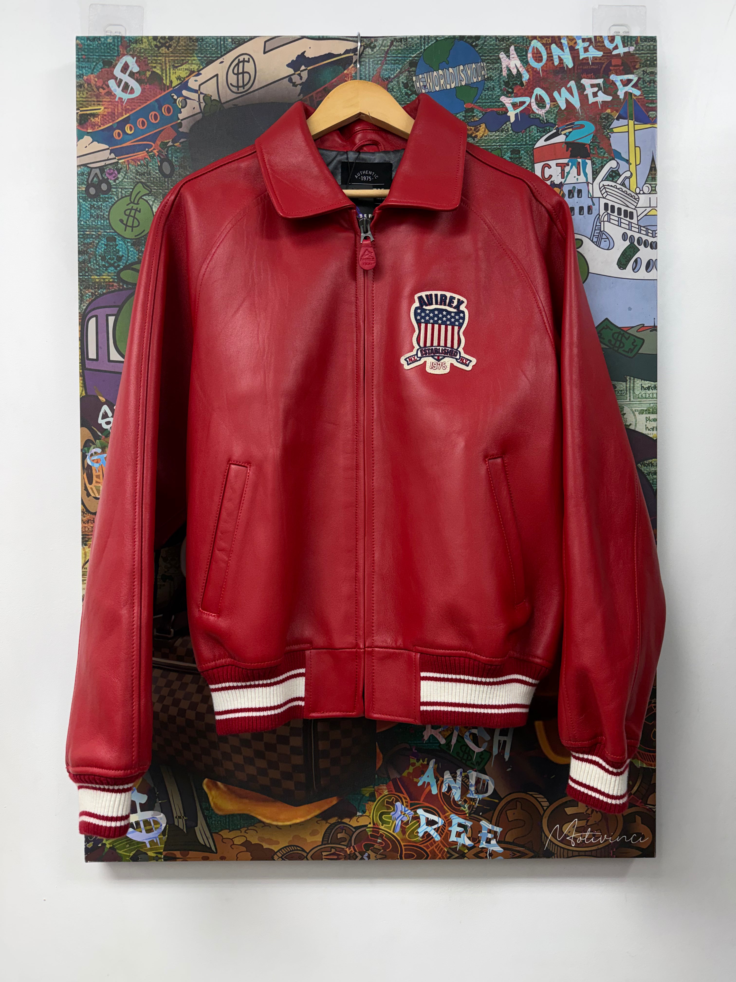 Avirex Red Leather Jacket