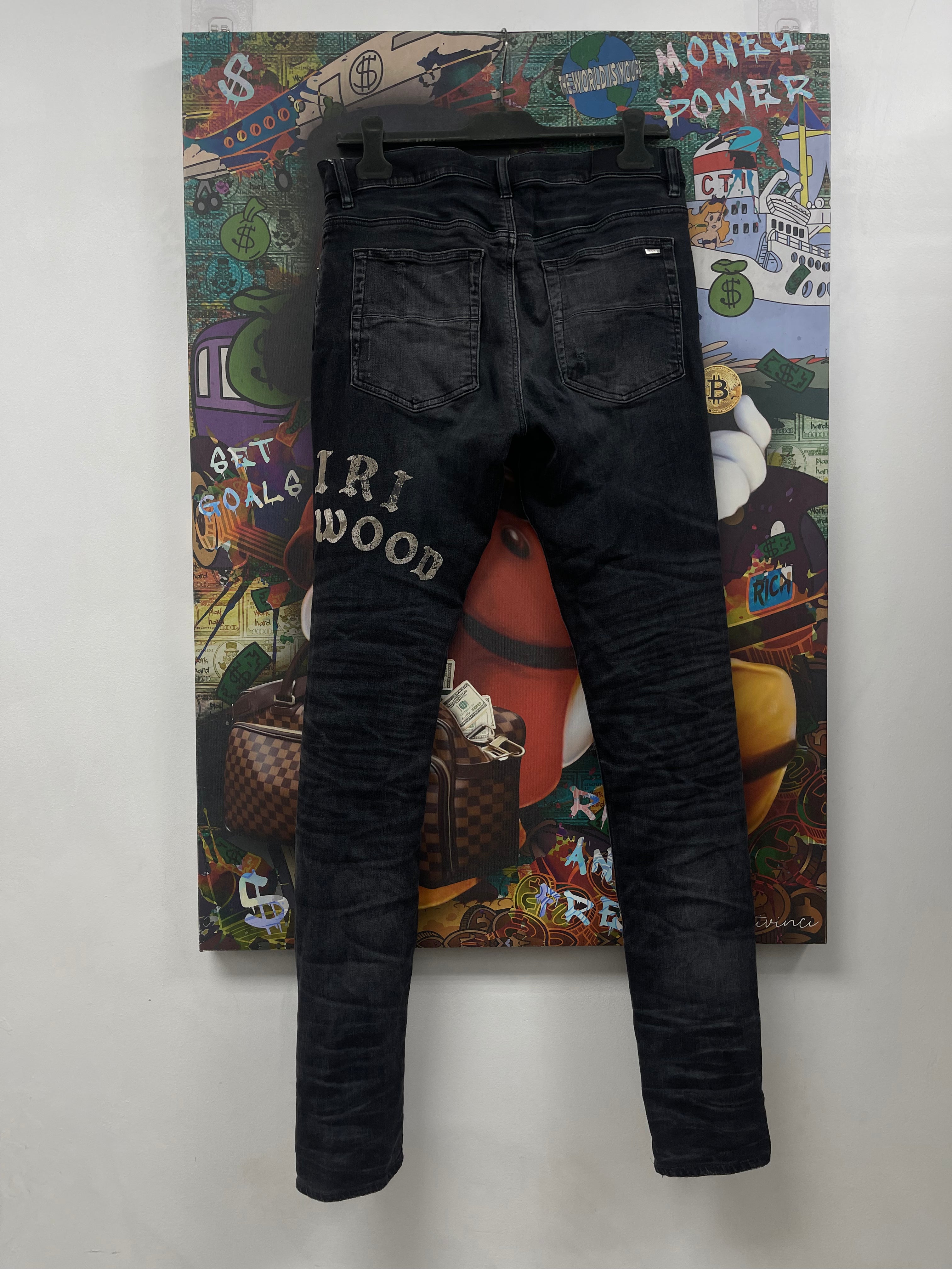 Amiri Black Hollywood Distressed Jeans