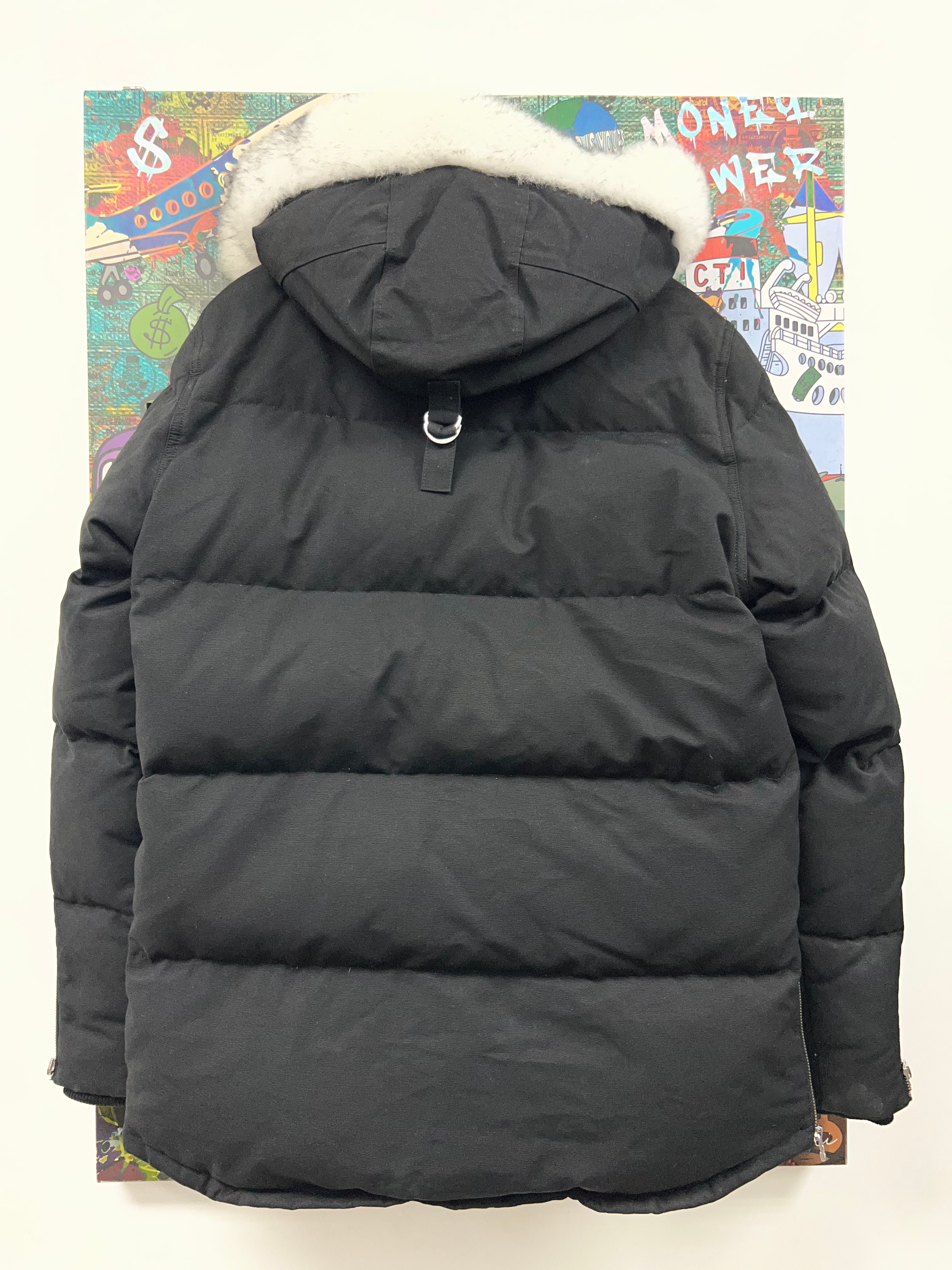 Moose Knuckles Black White Fur 3Q Parka