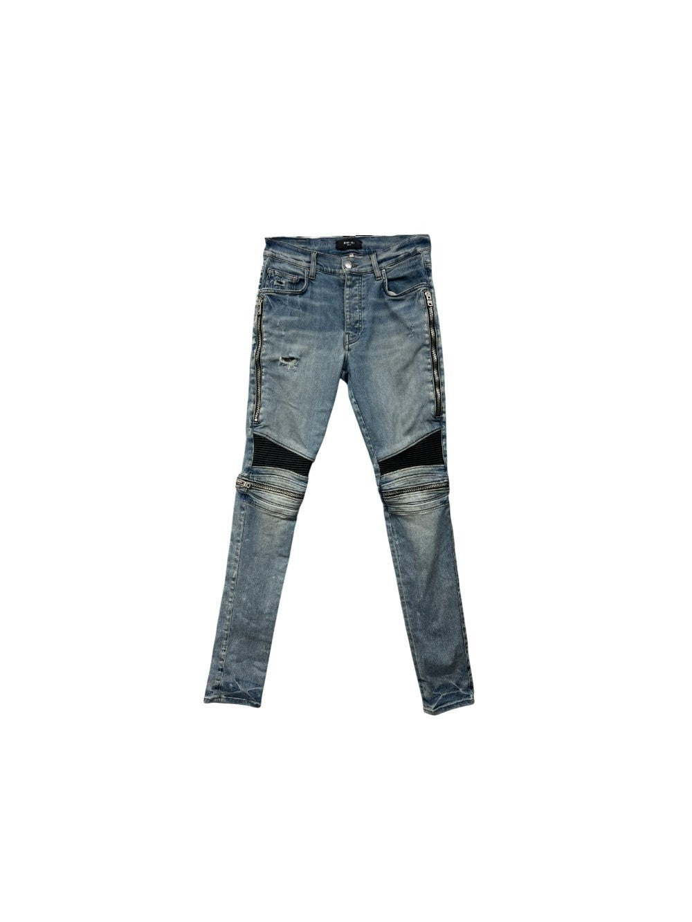Amiri "MX2" Patch Light Wash & Black Jeans