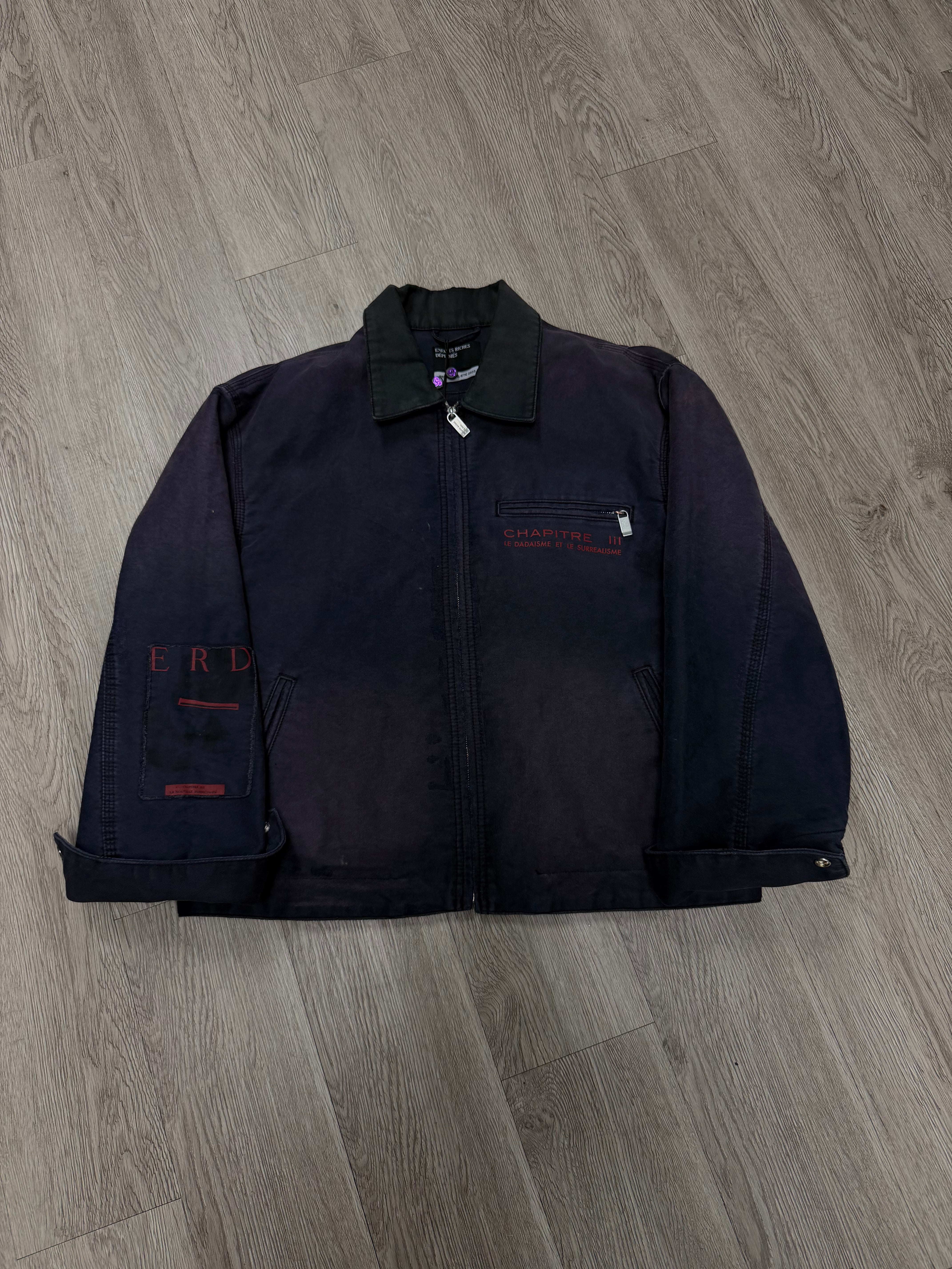 ENFANTS RICHES DÉPRIMÉS Chapitre Moleskin Purple Red Work Jacket