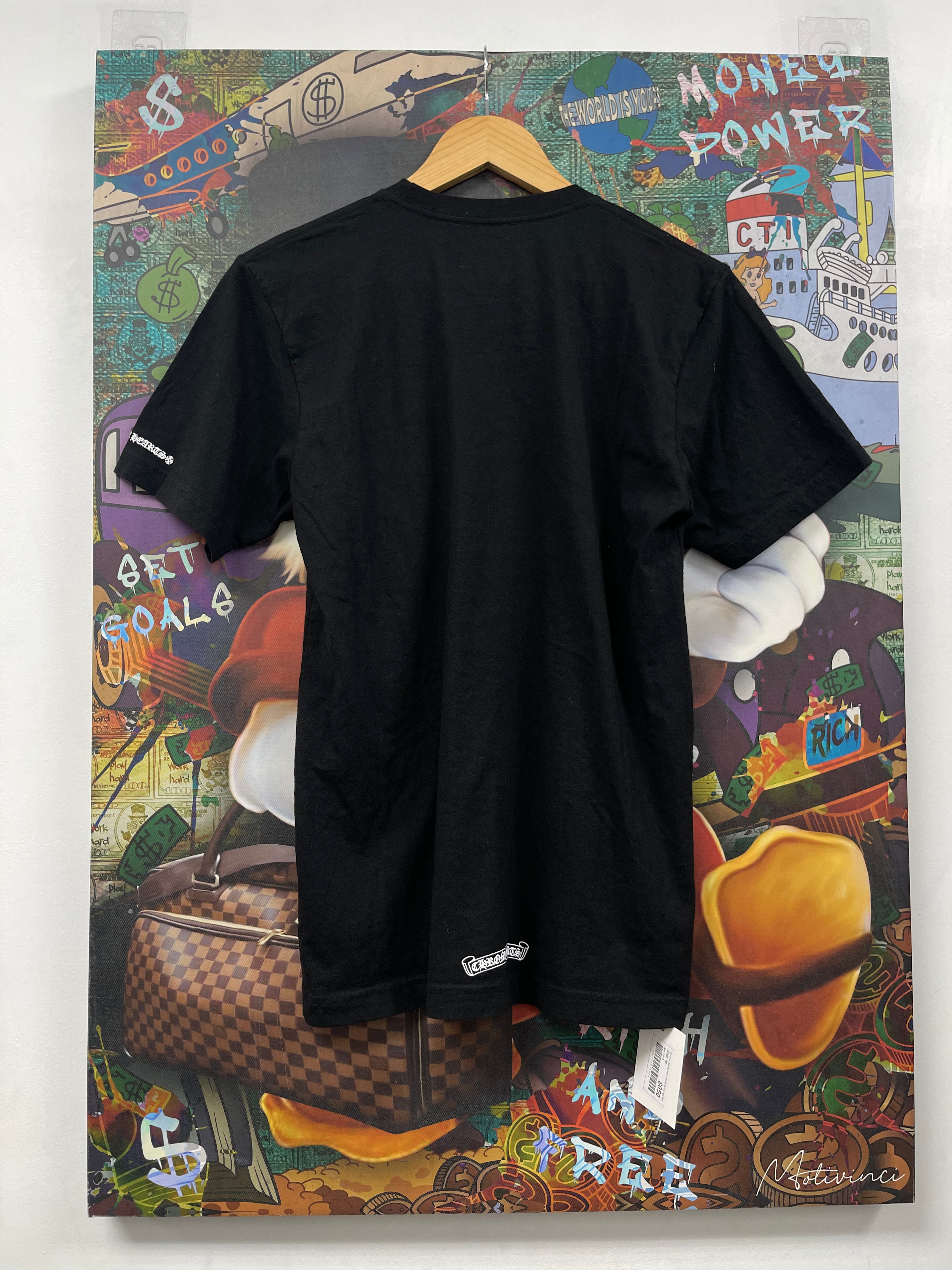 Chrome Hearts Black White Neck Logo Tee