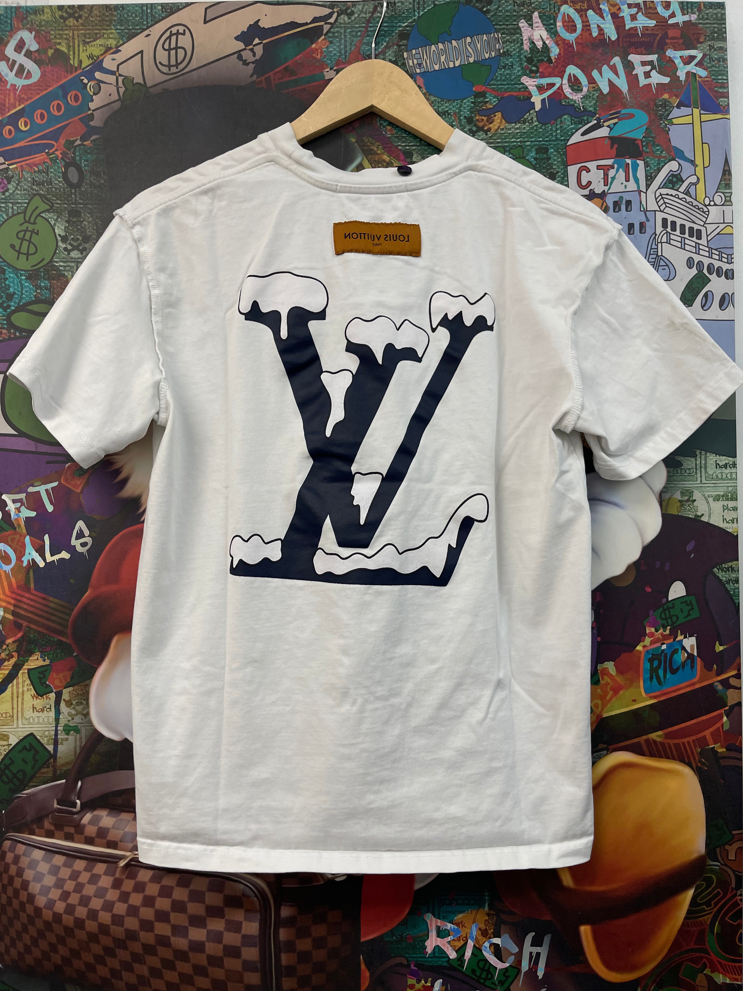 Louis Vuitton White Kick Flip Tee