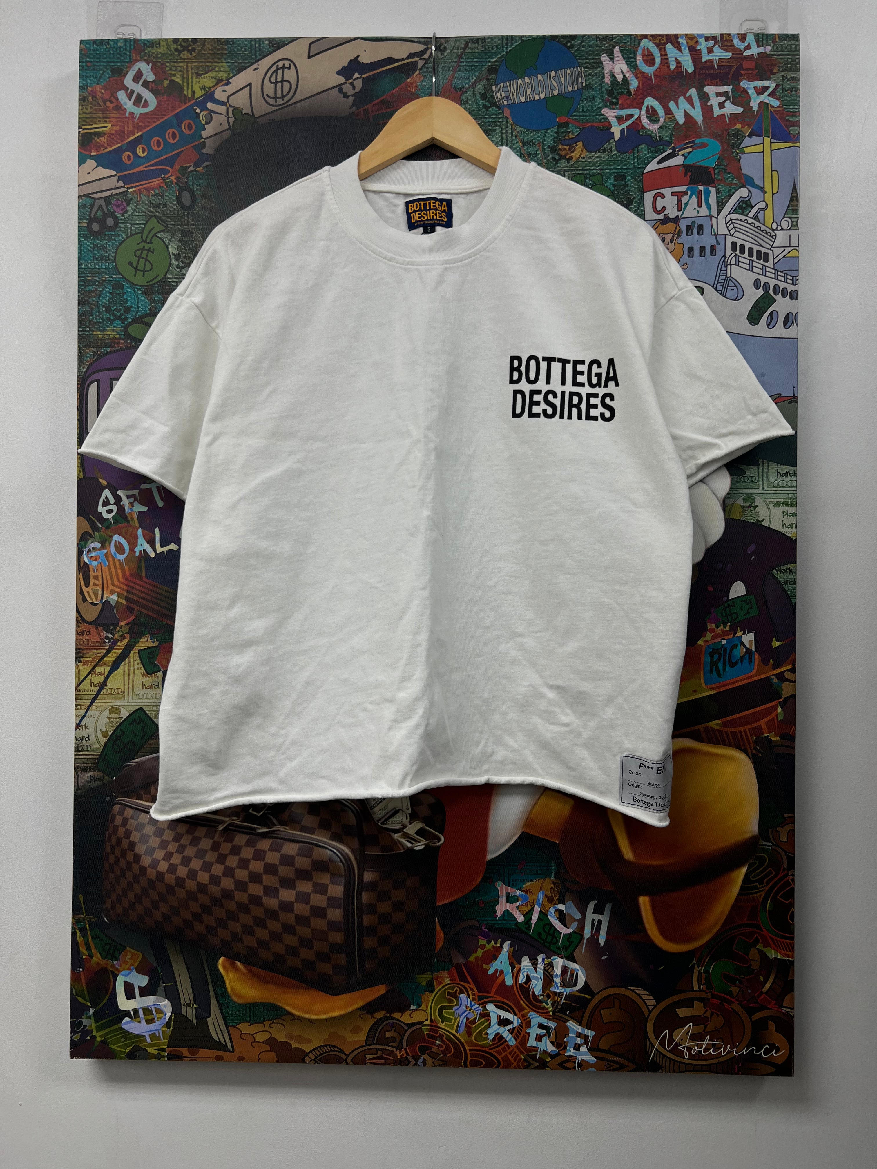 Bottega Desires White Fuck Em' Tee