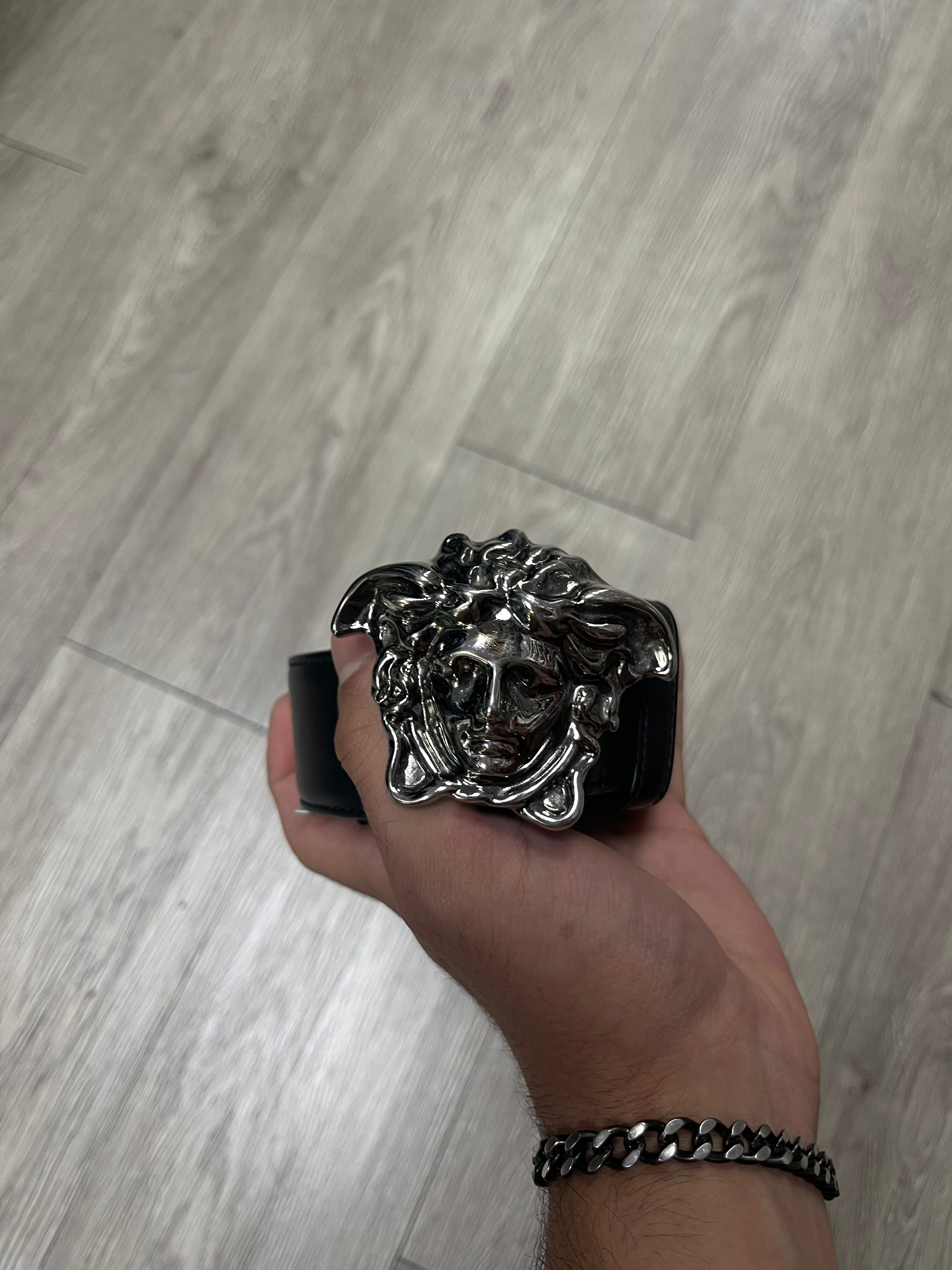 Versace Black Medusa Belt
