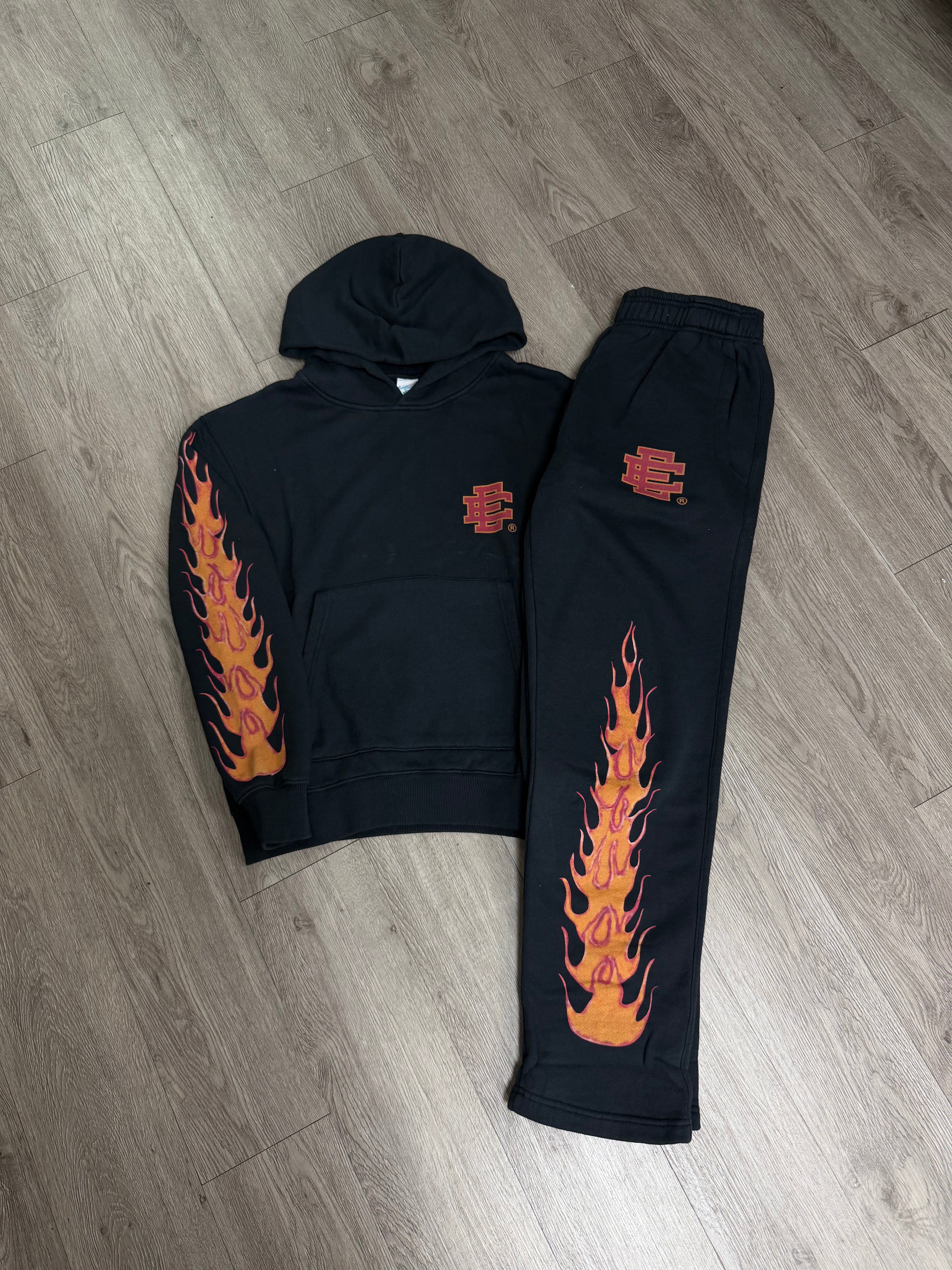 Eric Emanuel Black Flames Sweatsuit