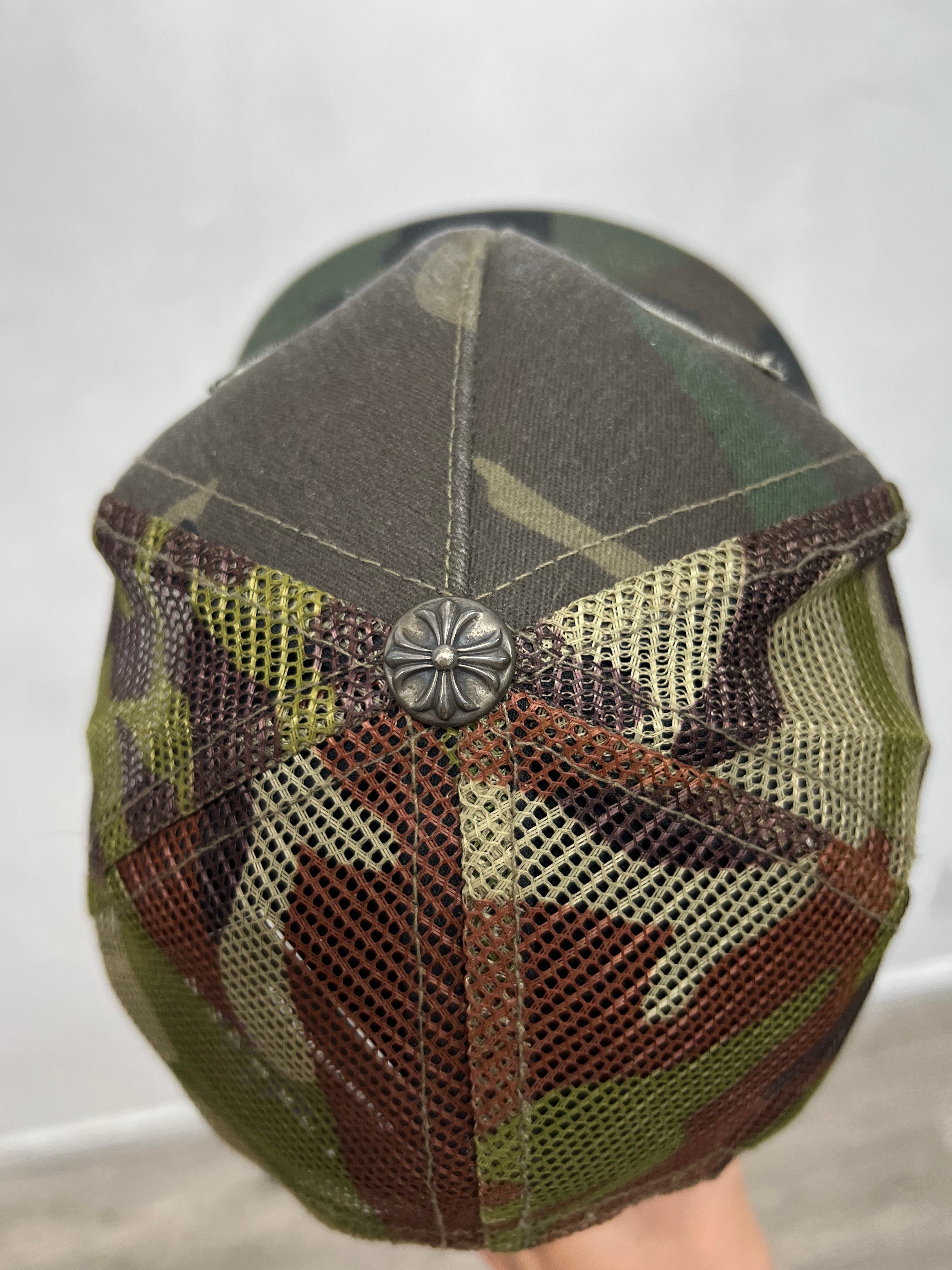 Chrome Hearts Camo CH Hollywood Trucker Hat