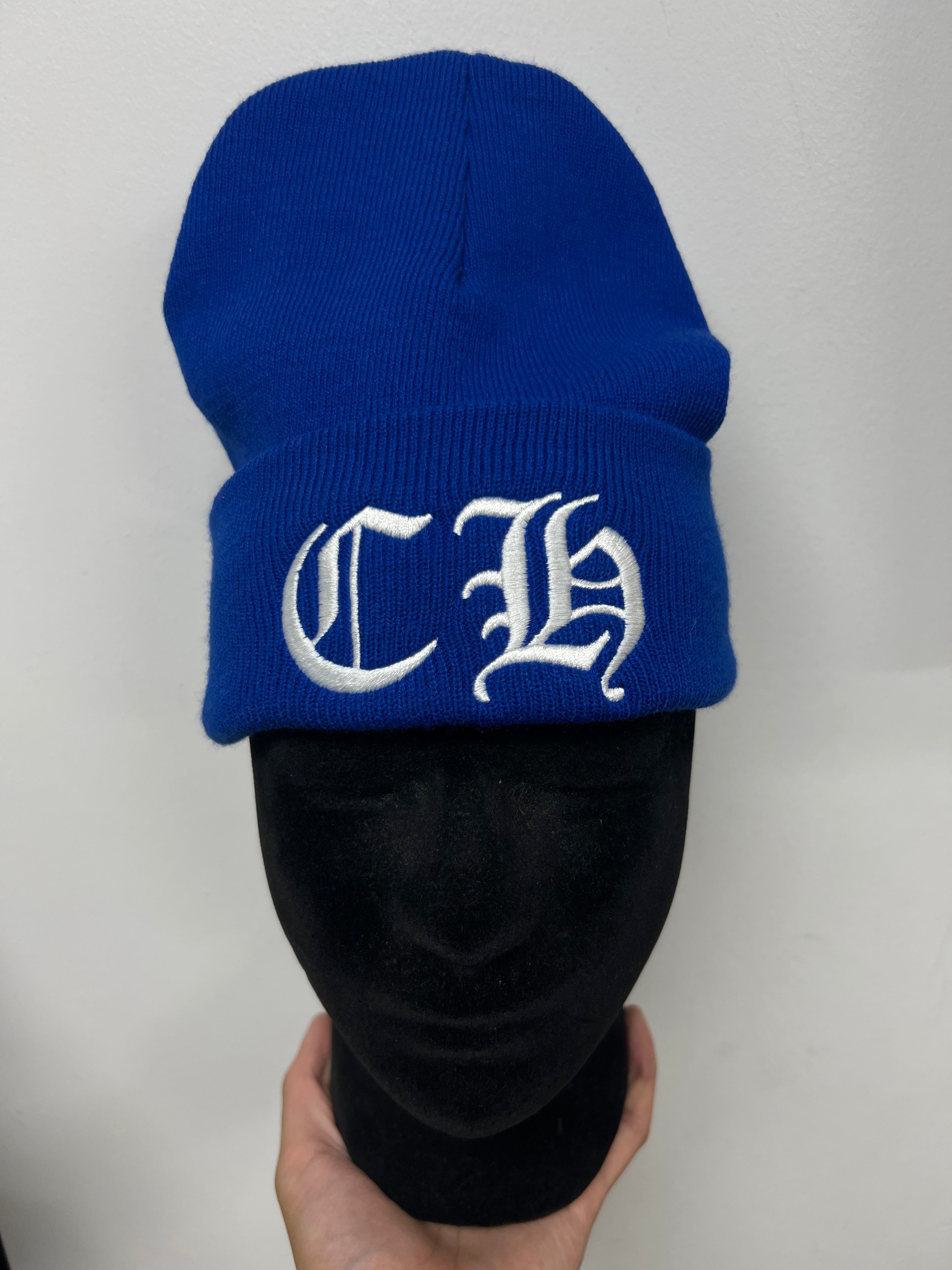 Chrome Hearts Blue White CH Beanie Beanie