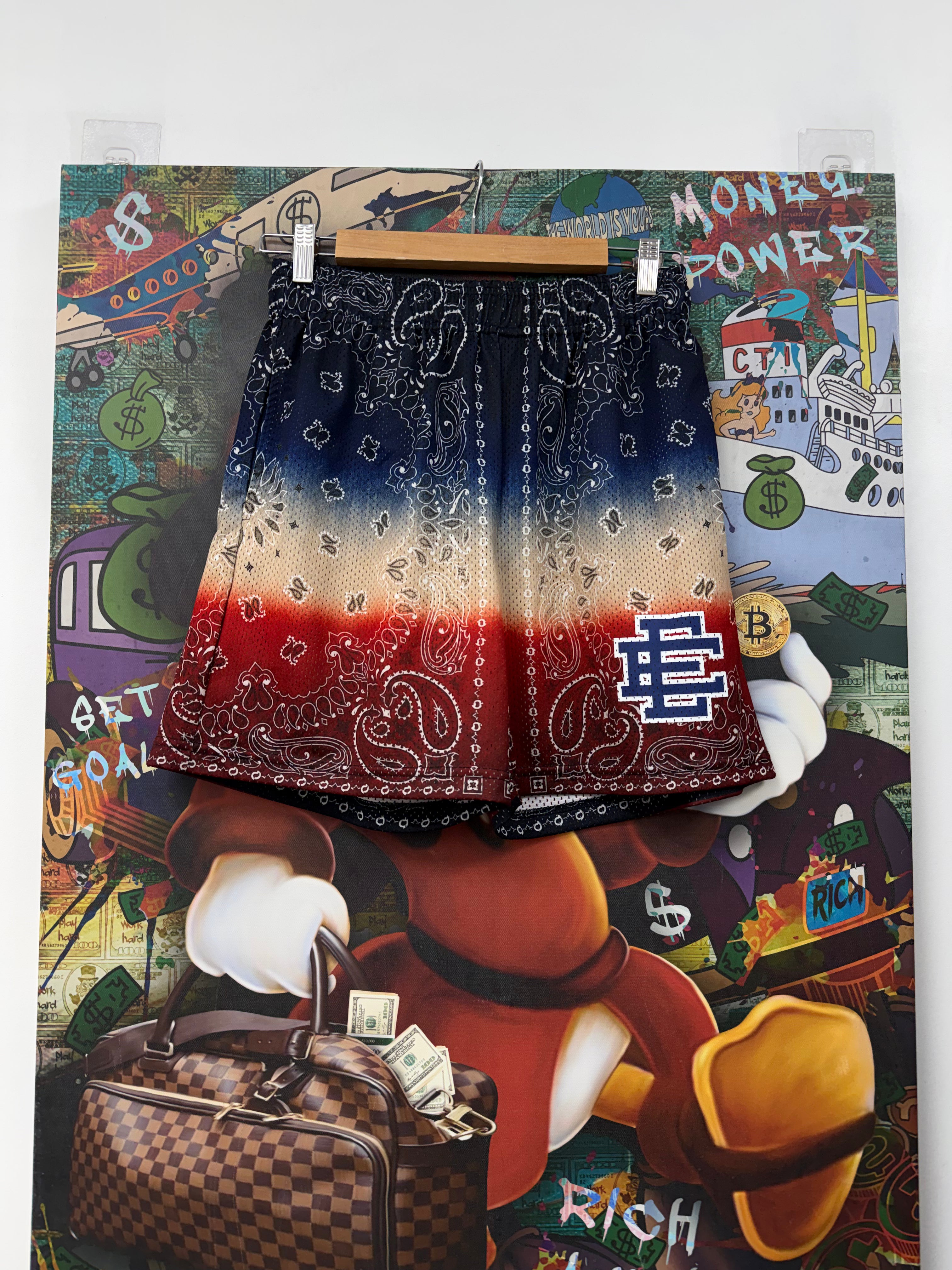 Eric Emanuel RWB Paisley Shorts