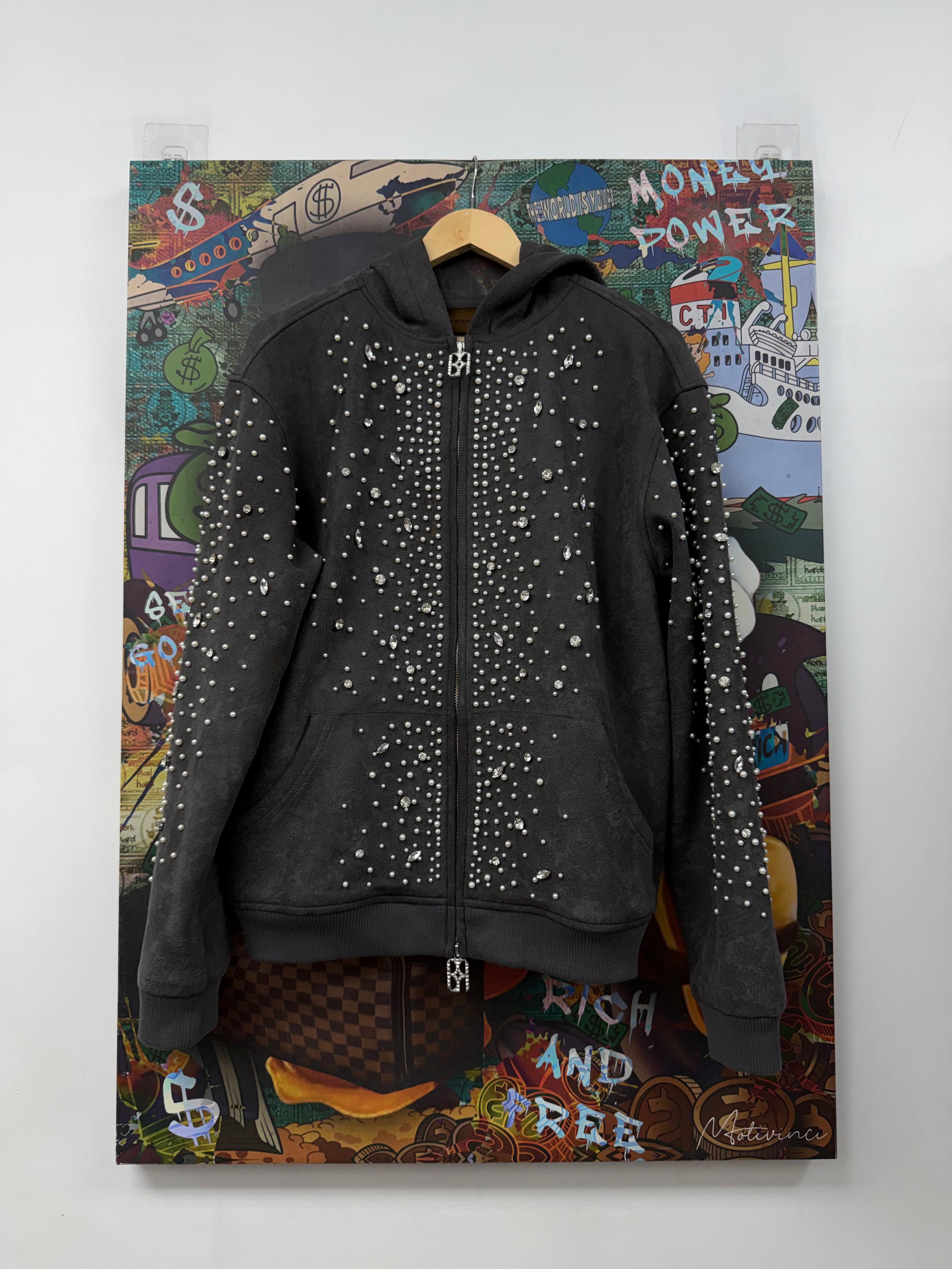 Birth Of A Royal Child Cashew Blossom Zip Up