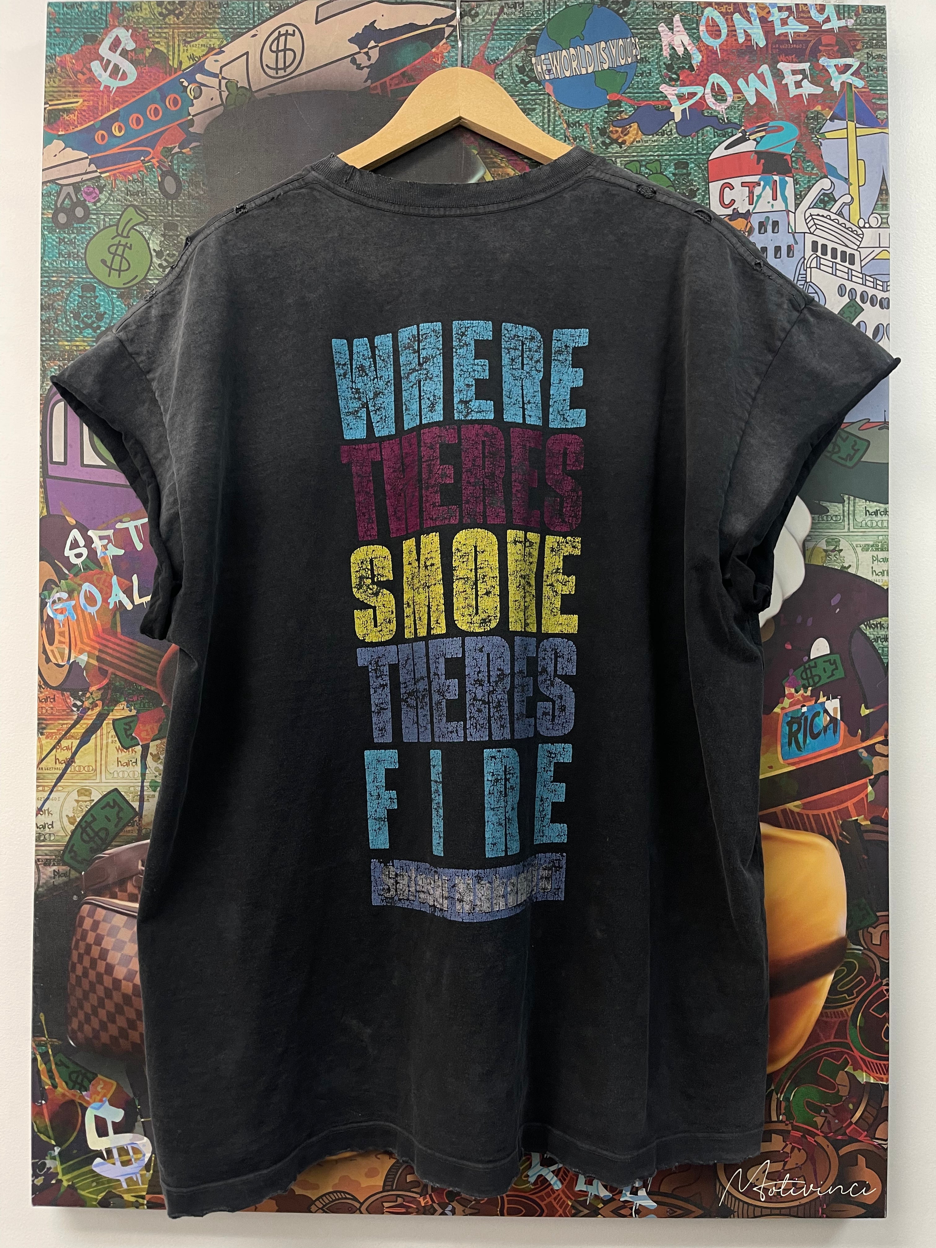 Satoshi Nakamoto Where There's Smoke There's Fire Sleeveless Tee