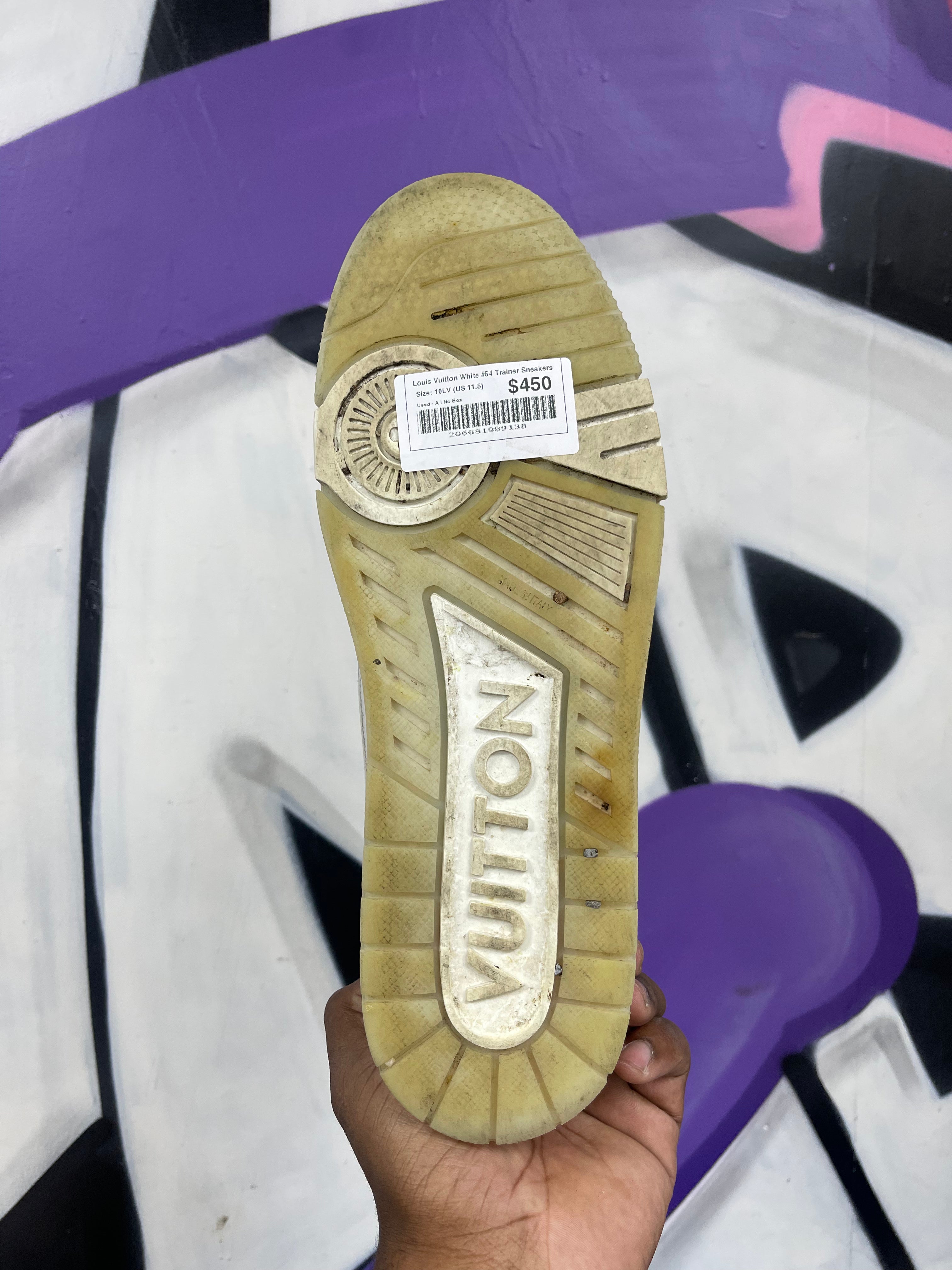 Louis Vuitton White #54 Trainer Sneakers