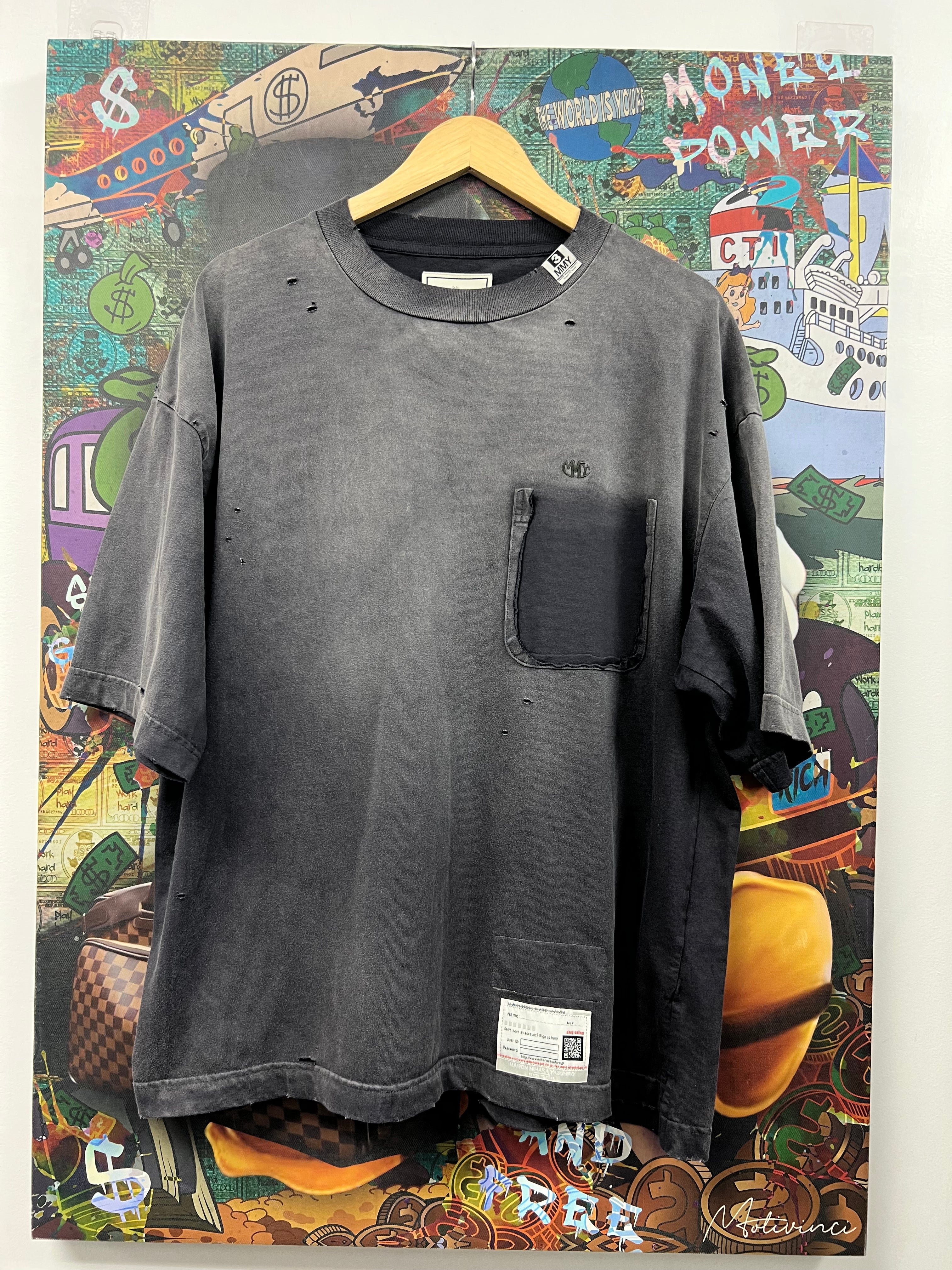 MMY Black Wash Logo Tee