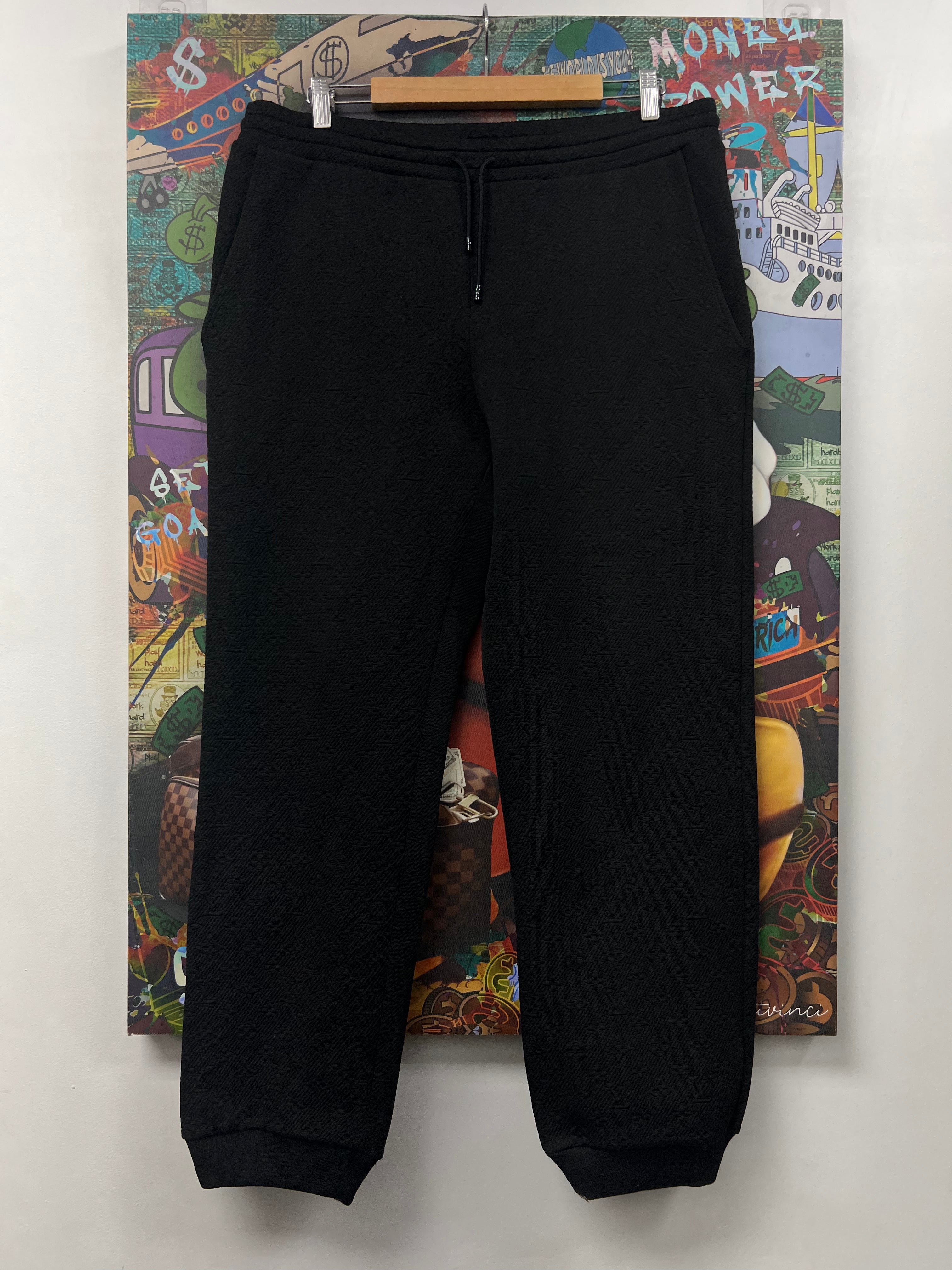 Louis Vuitton Black Monogram Track Pants