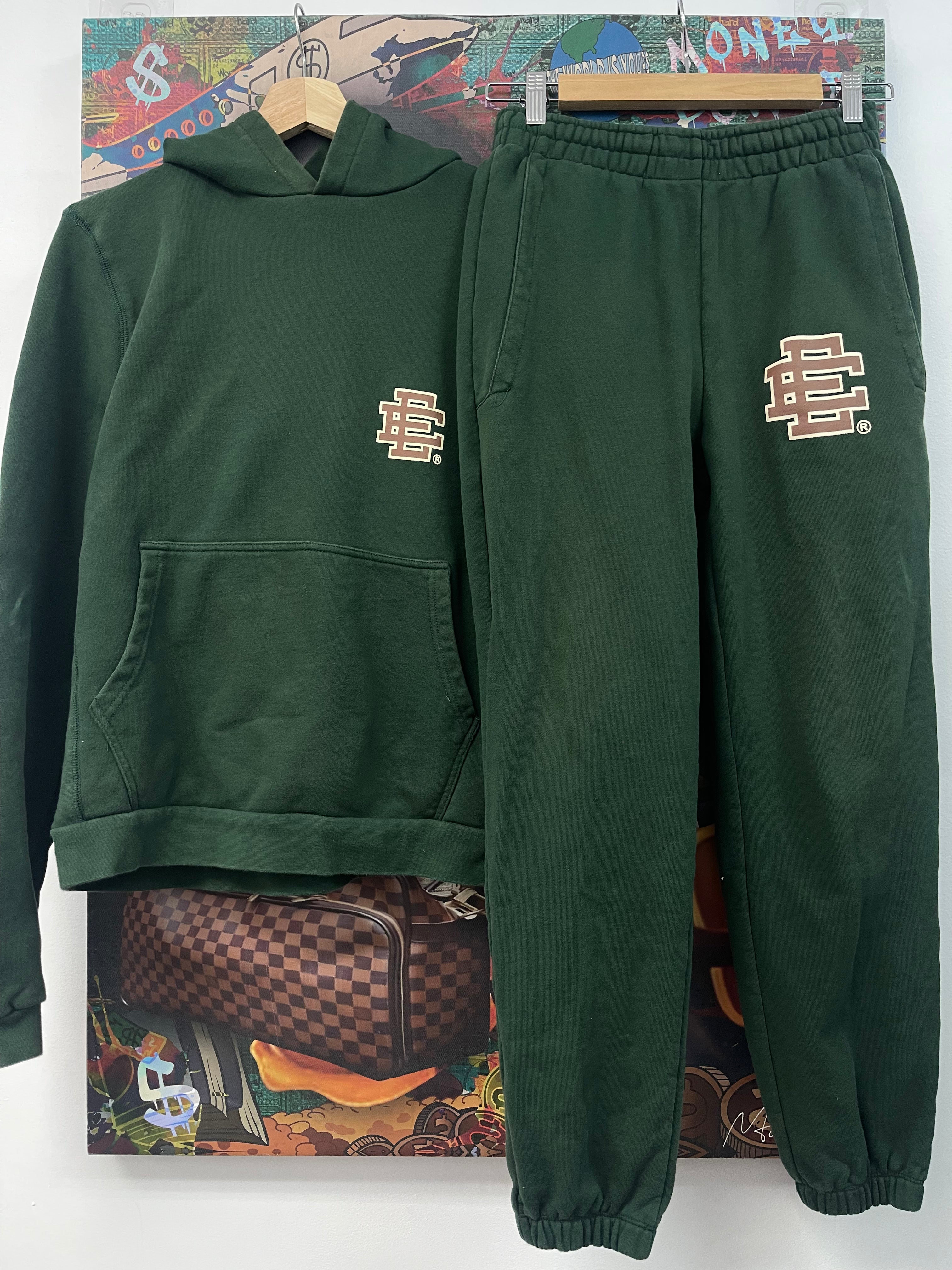 Eric Emanuel Green Black Sweatsuit