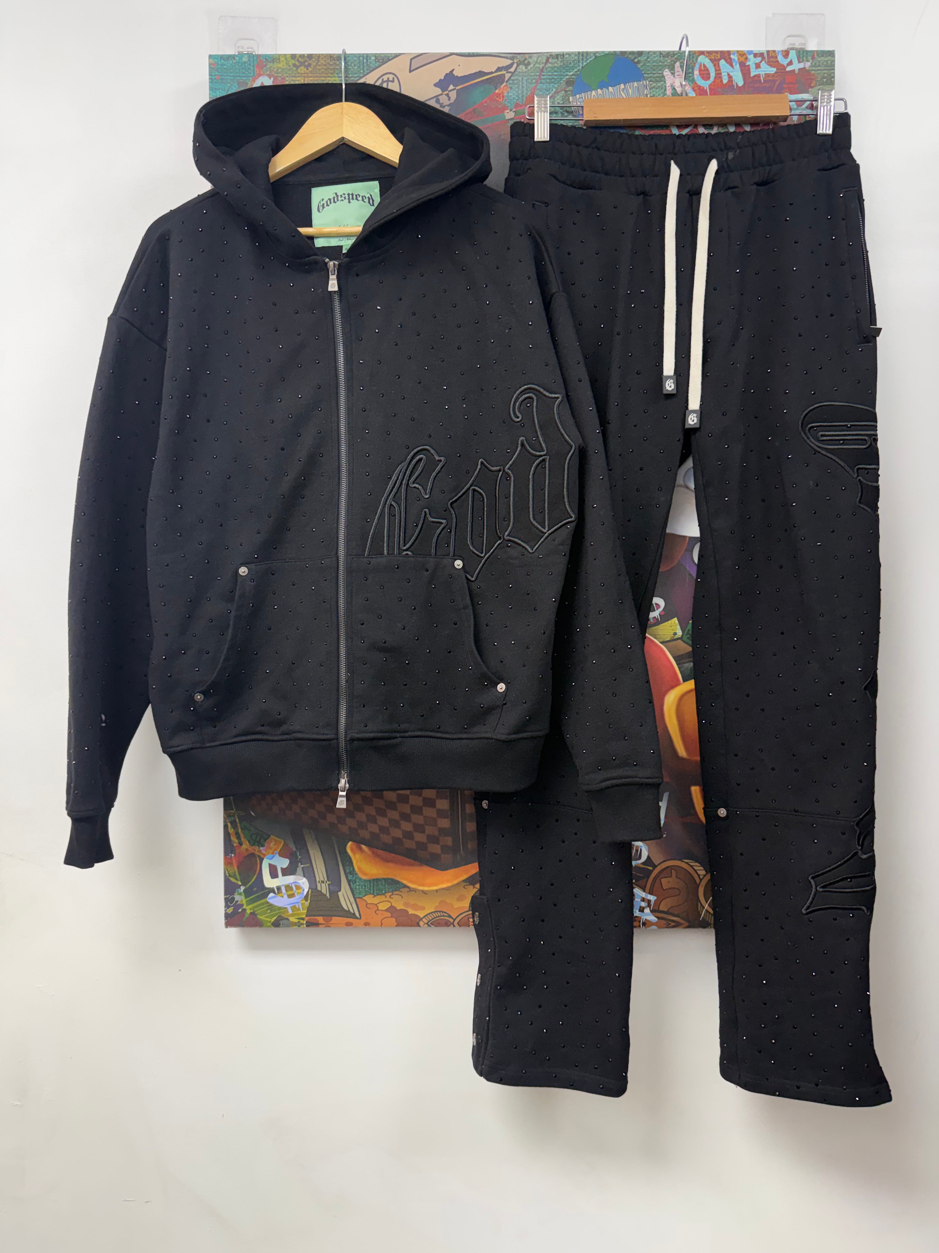 Godspeed Black Black OG Logo VVS Sweatsuit