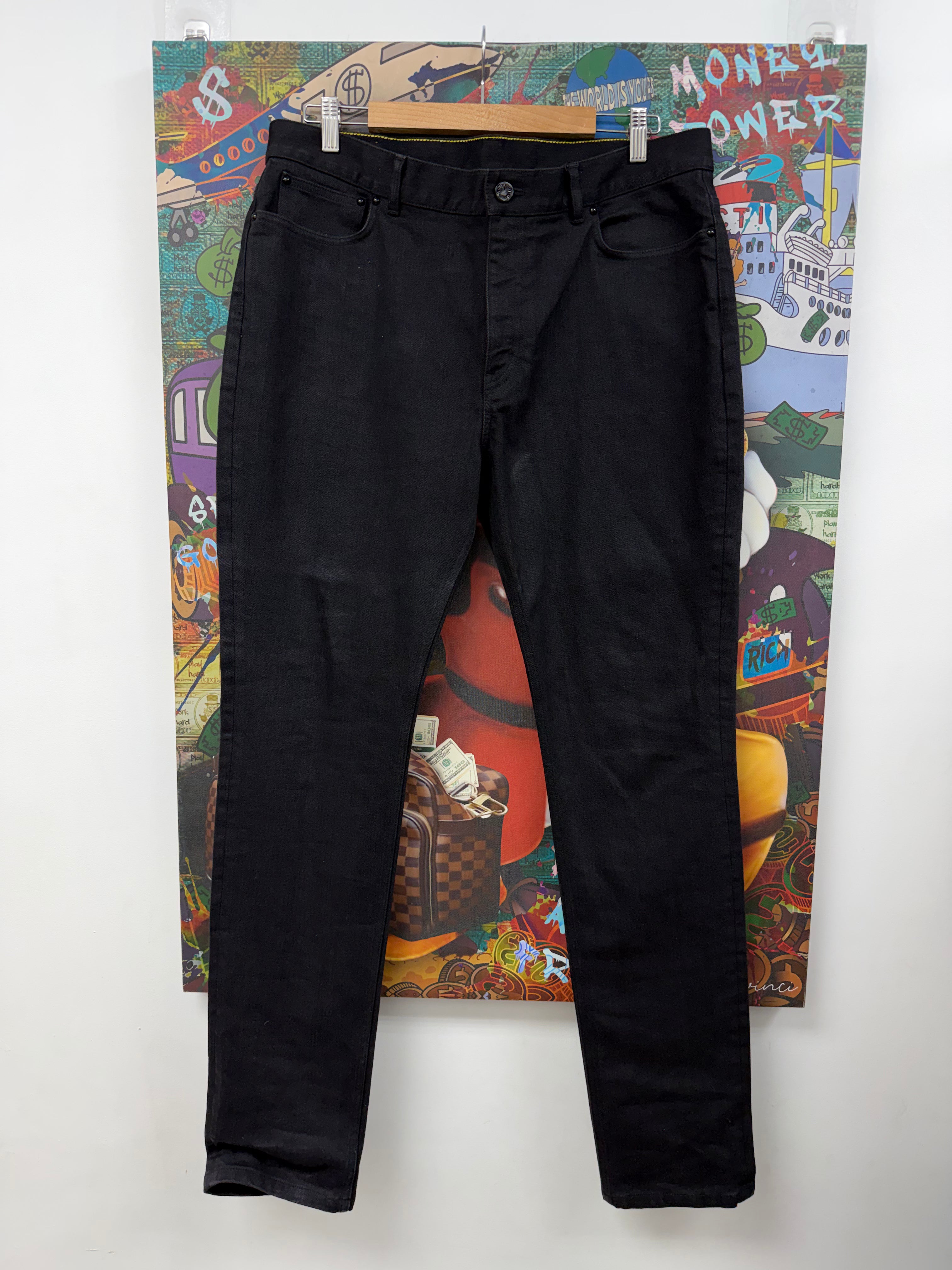 Louis Vuitton Black Uniform Classic Slim Jeans