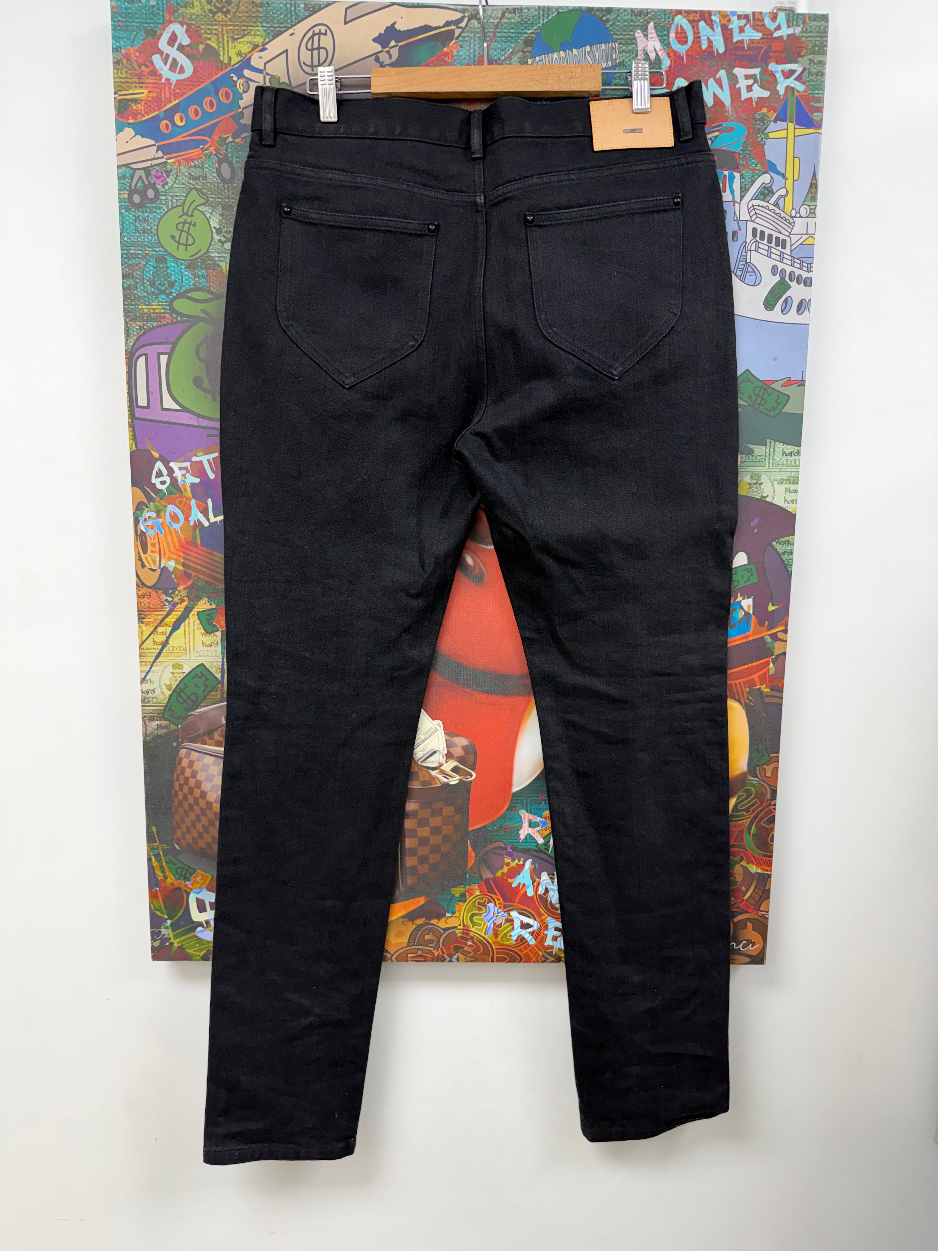 Louis Vuitton Black Uniform Classic Slim Jeans