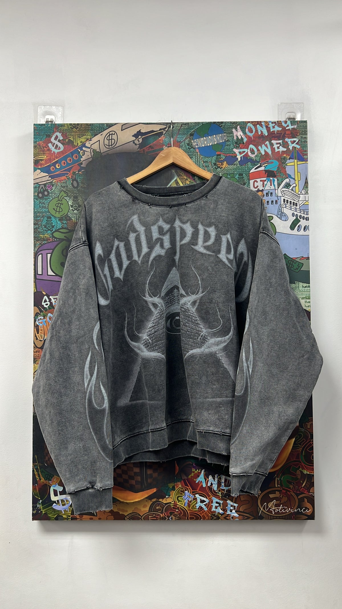 Godspeed Grey EOP Crewneck