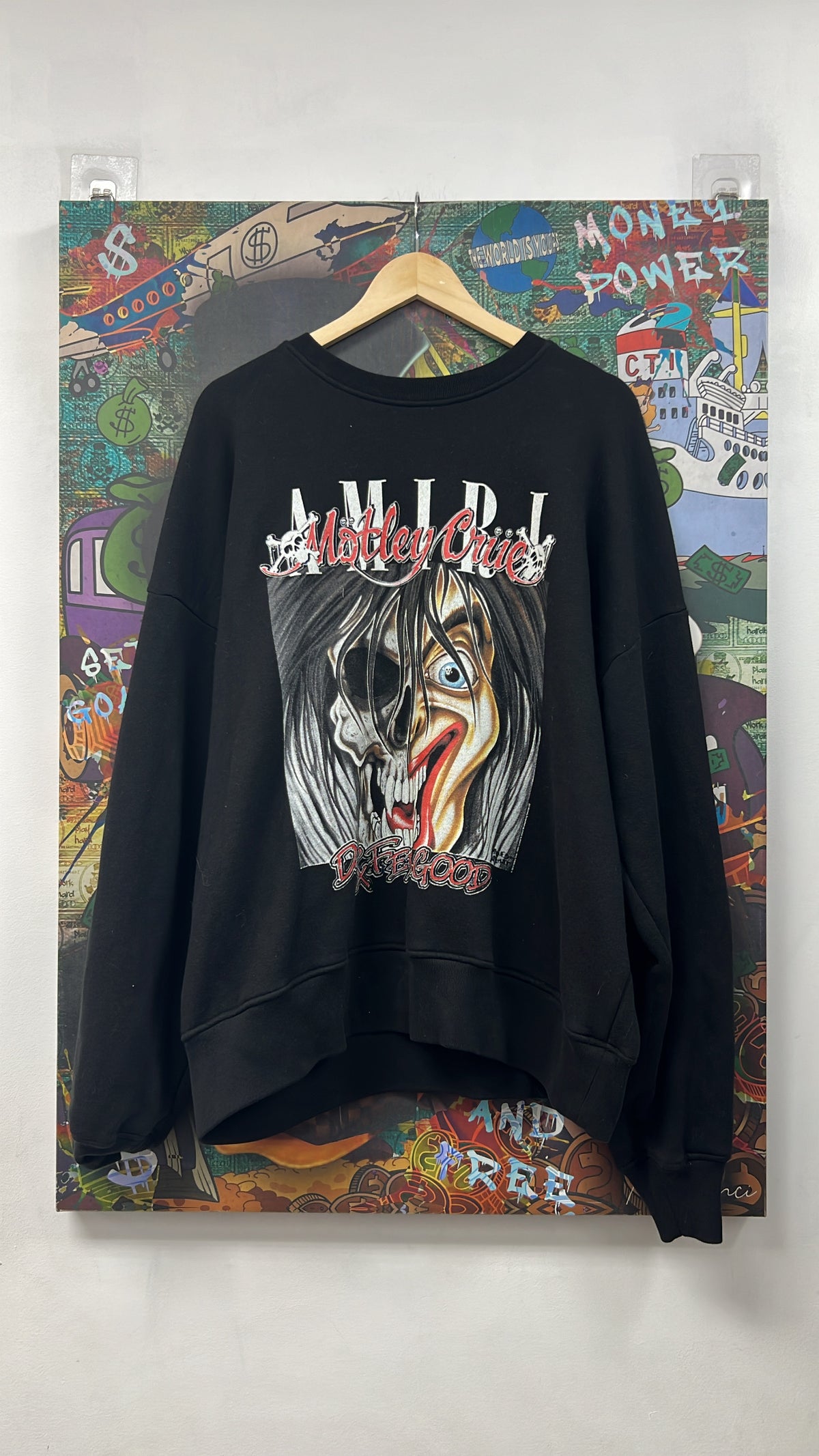 Amiri Black Drx Feel Good Crewneck