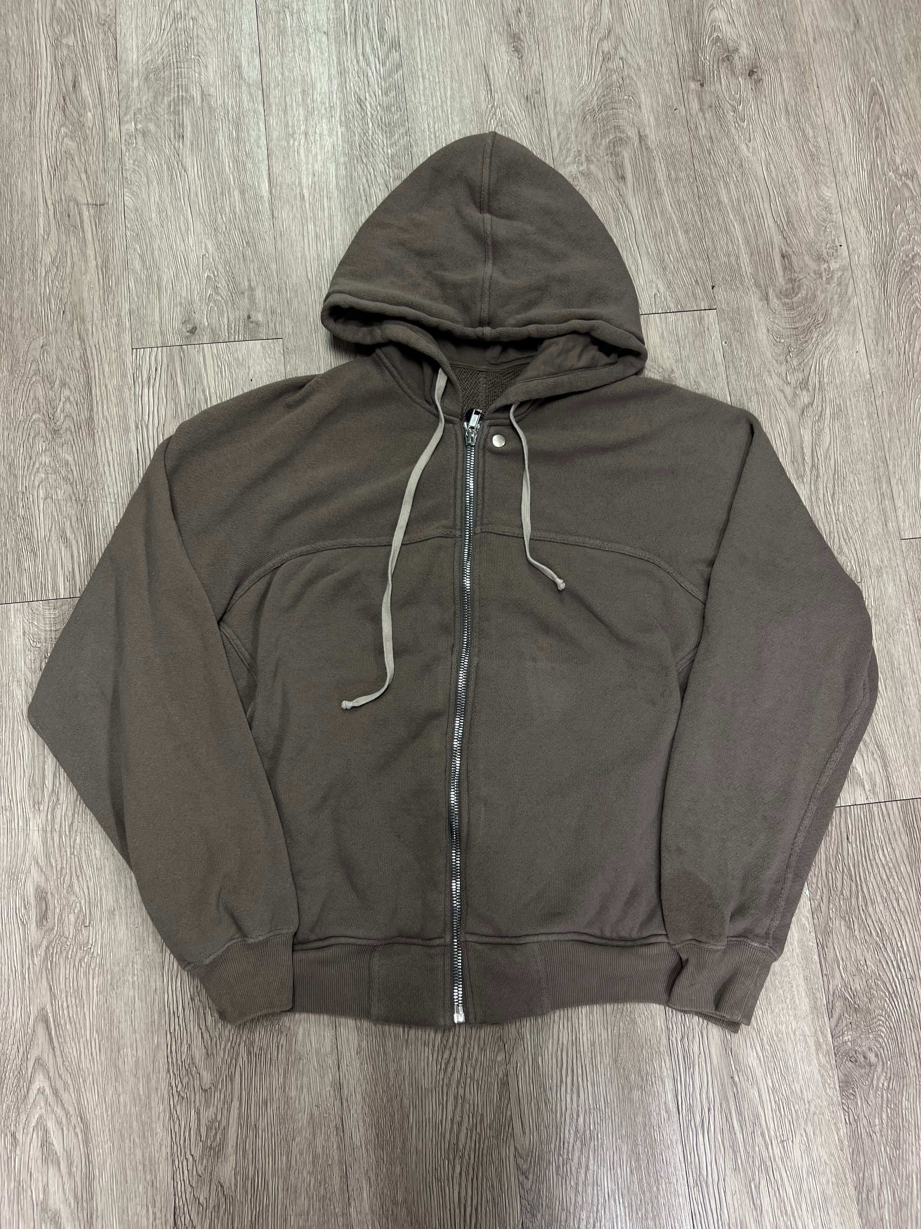 Rick Owens Dust French Terry Zip Up Hoodie