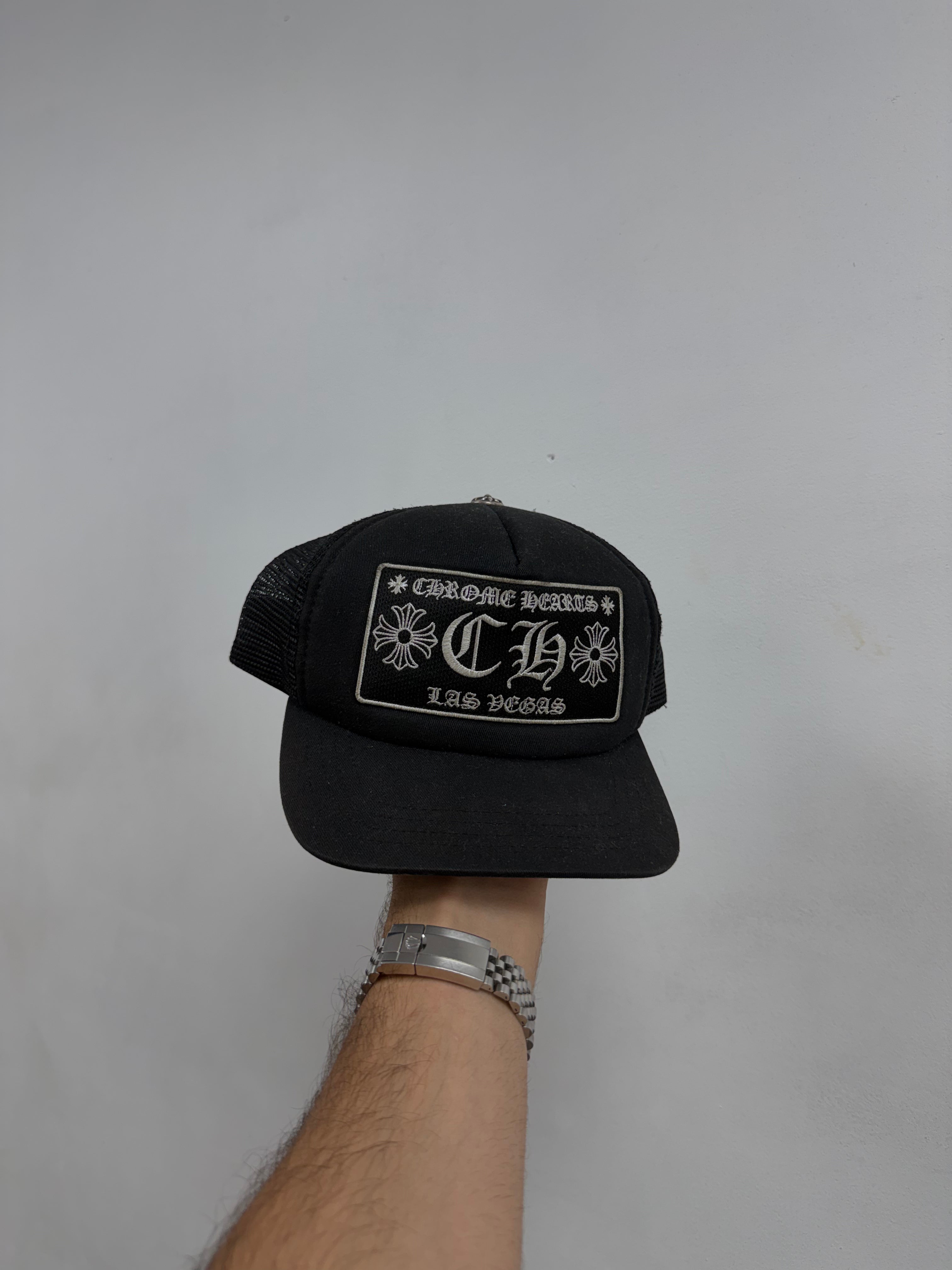 Chrome Hearts Black CH Las Vegas Hat