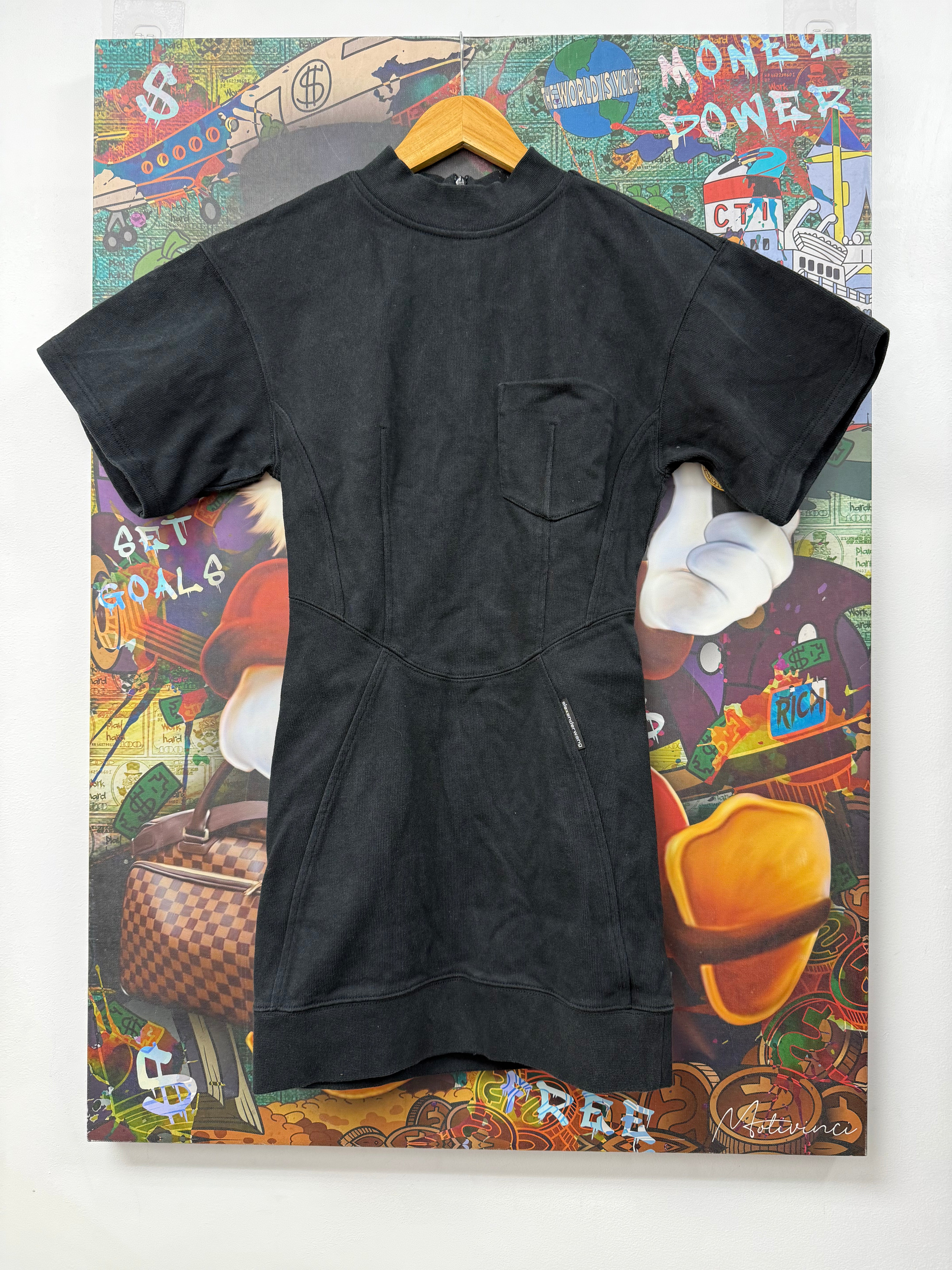 Alexander Wang Black Wash Dress