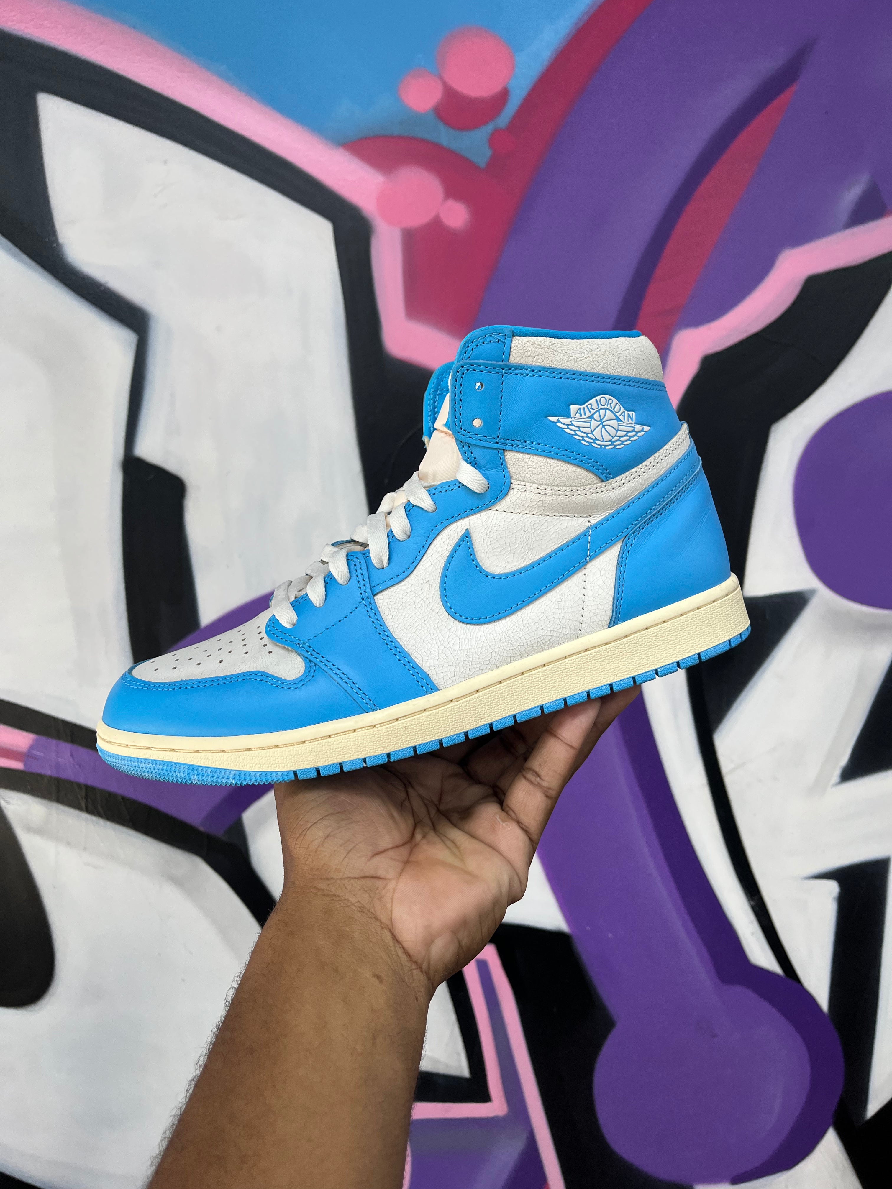 Jordan 1 UNC Toe Reimagined Sneakers