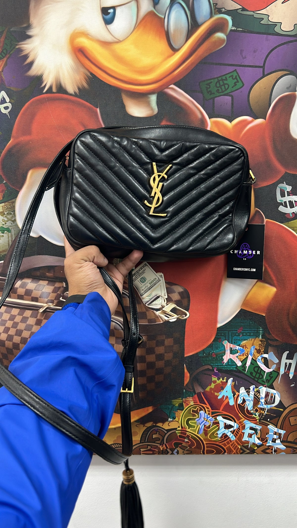 YSL Black Lou Camera Bag