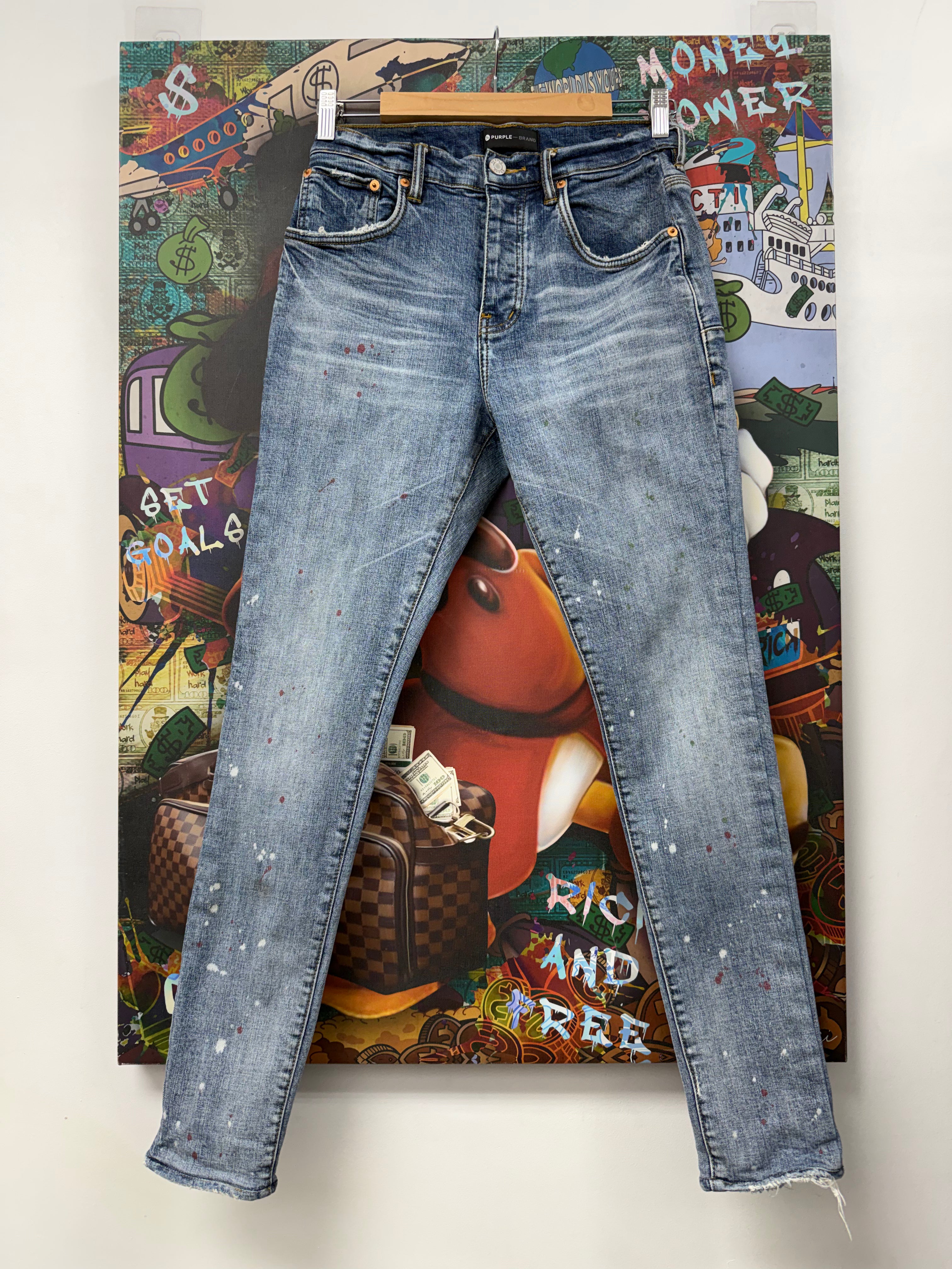 Purple Brand Lightwash Denim Jeans