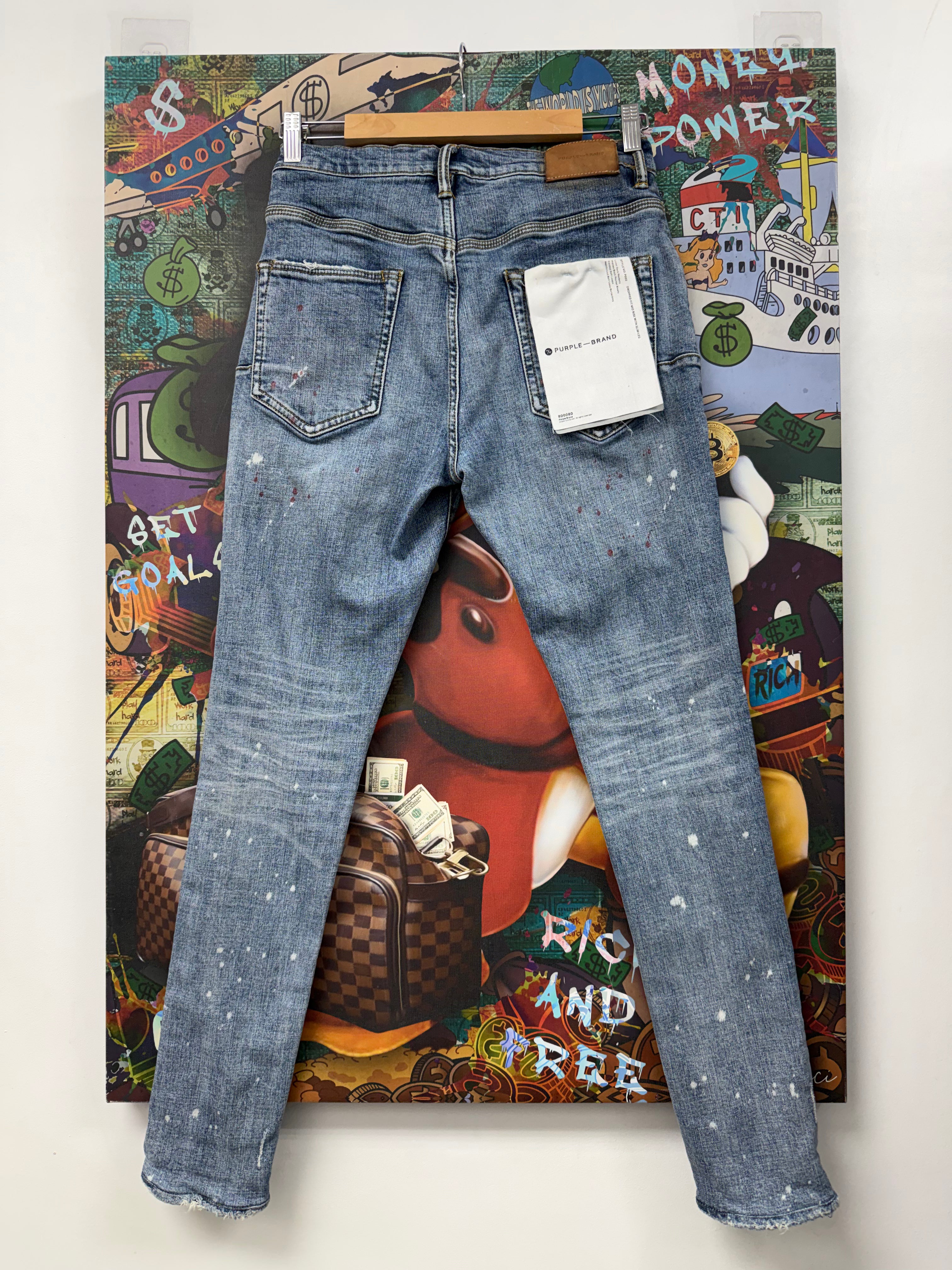 Purple Brand Lightwash Denim Jeans
