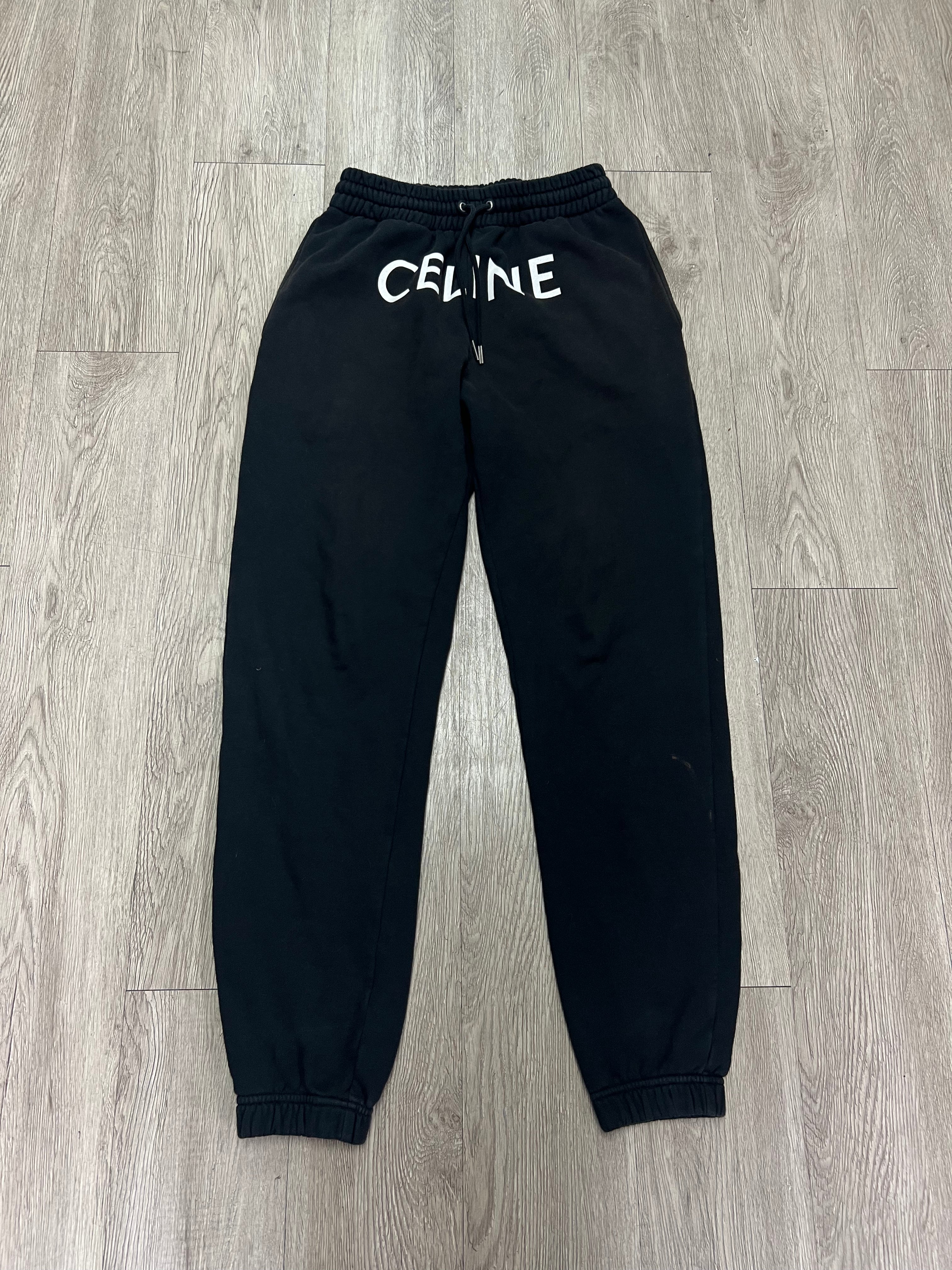Celine Black White Spellout Sweats