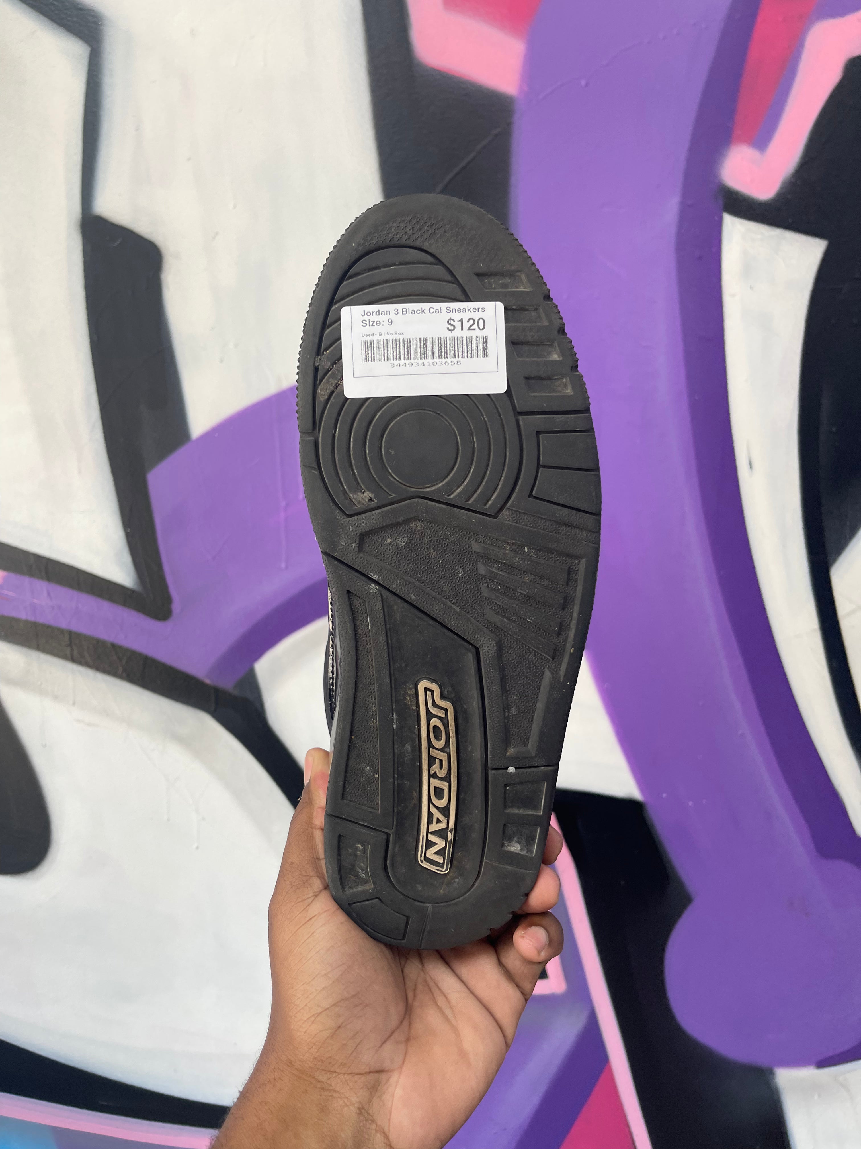 Jordan 3 Black Cat Sneakers