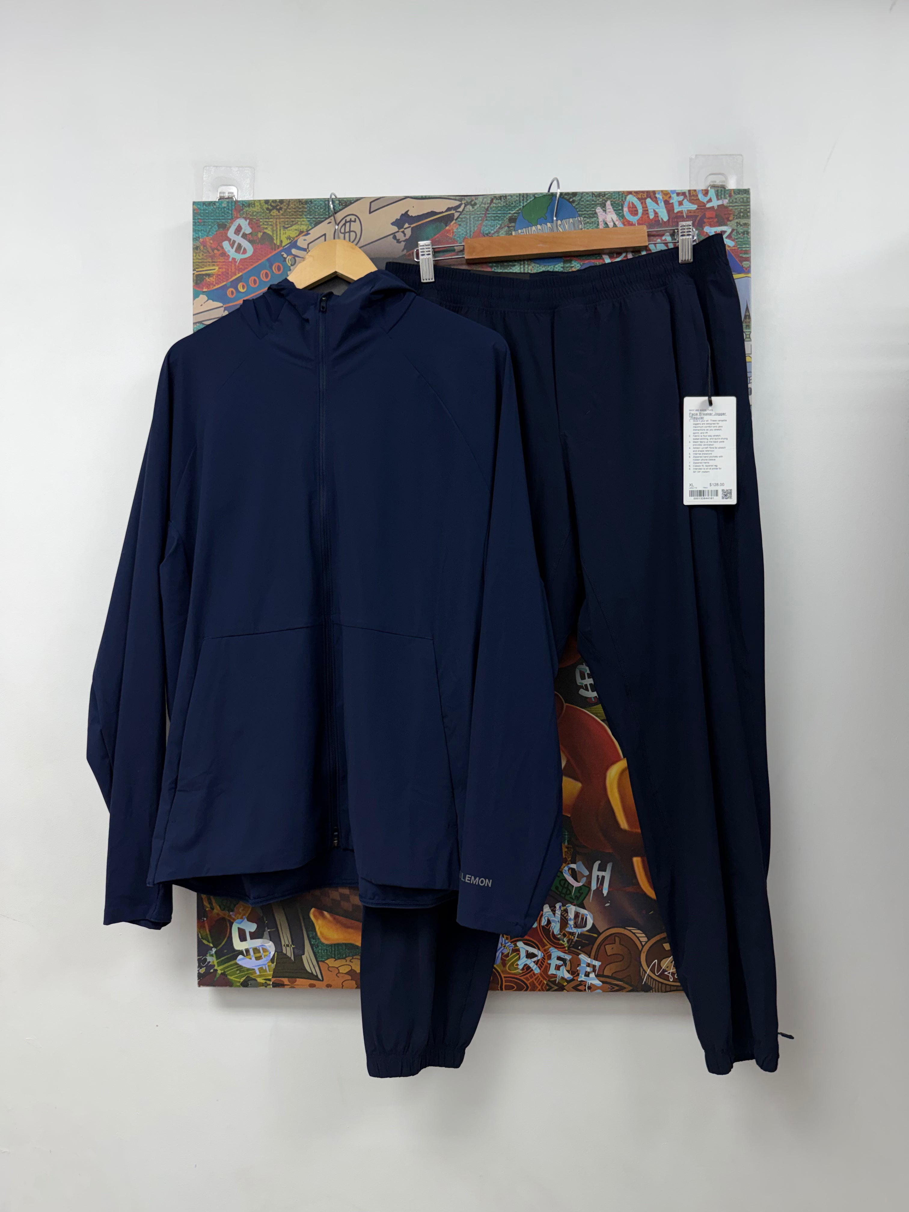 Lululemon Navy Pacebreaker Track Suit