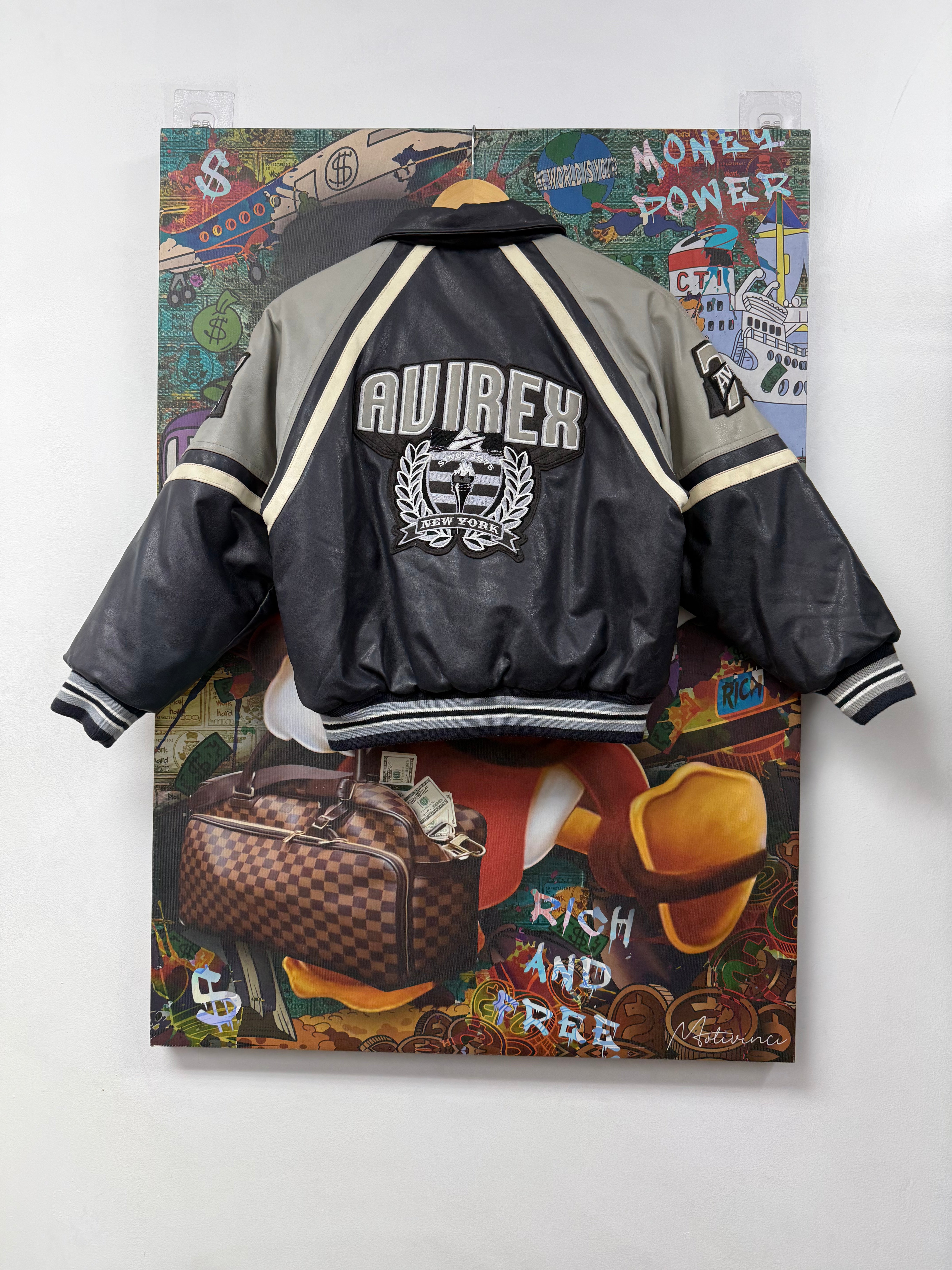 Avirex Dark Blue Grey New York (Kids) Jacket