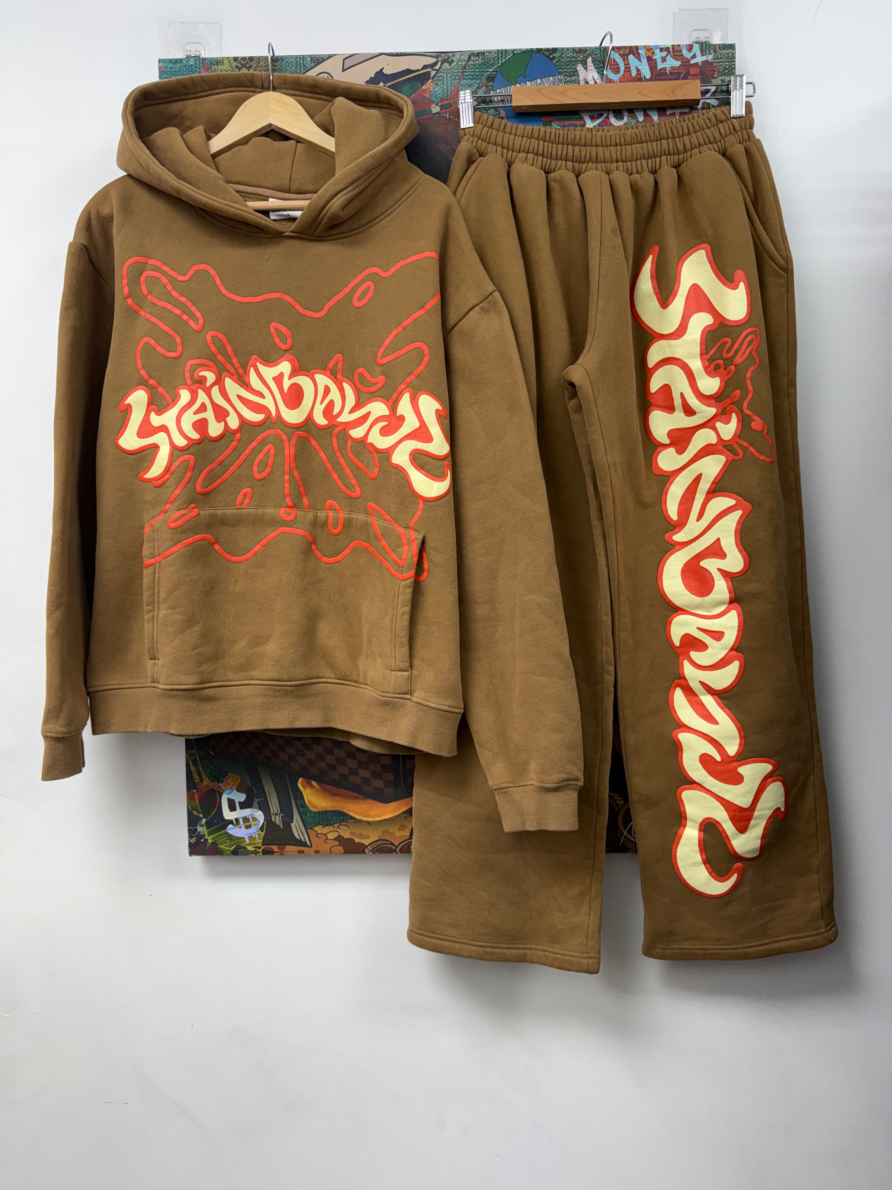 SB Studios Tan Orange Sweatsuit