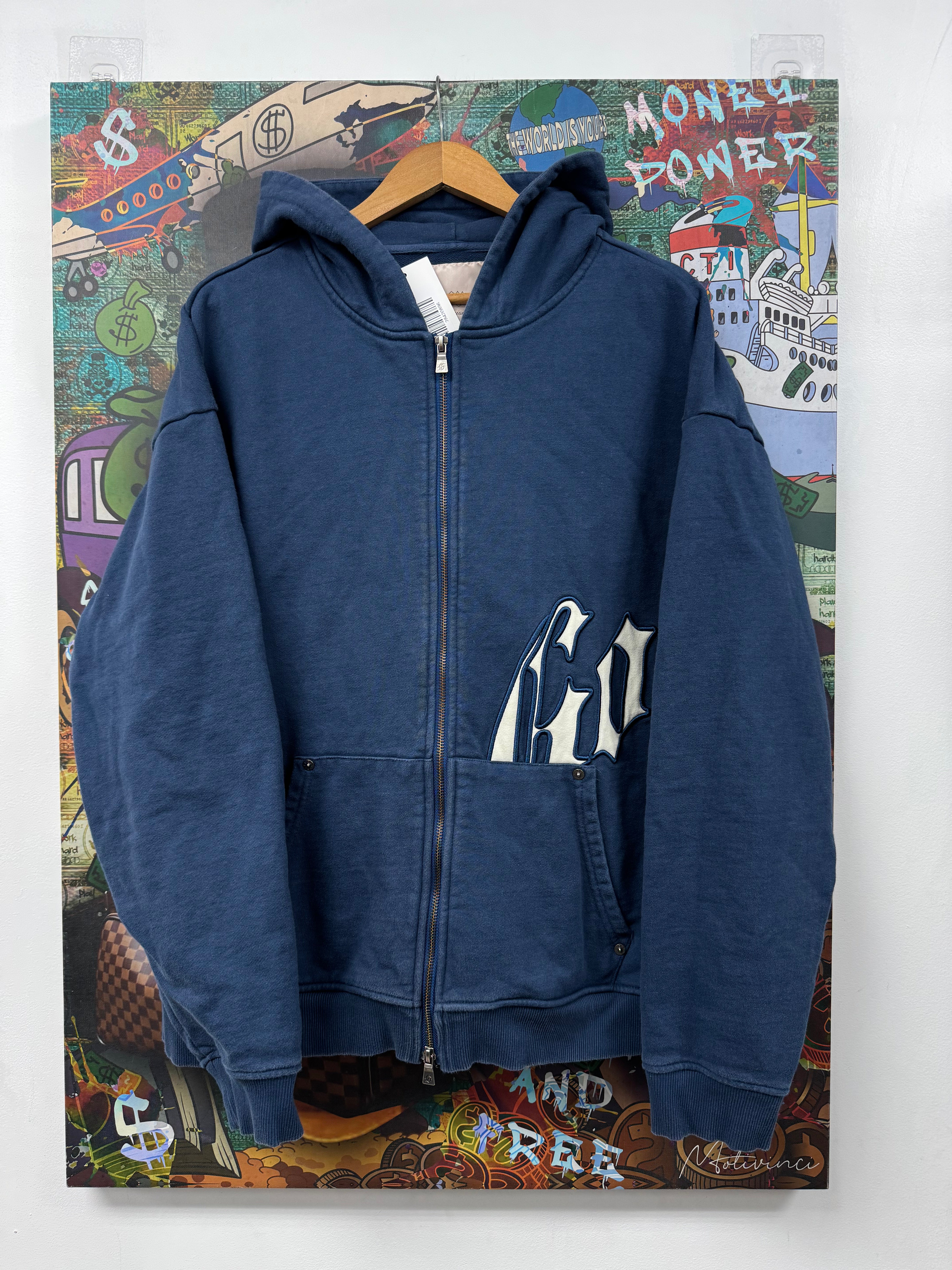 Godspeed Blue Cream OG Zip Up Hoodie