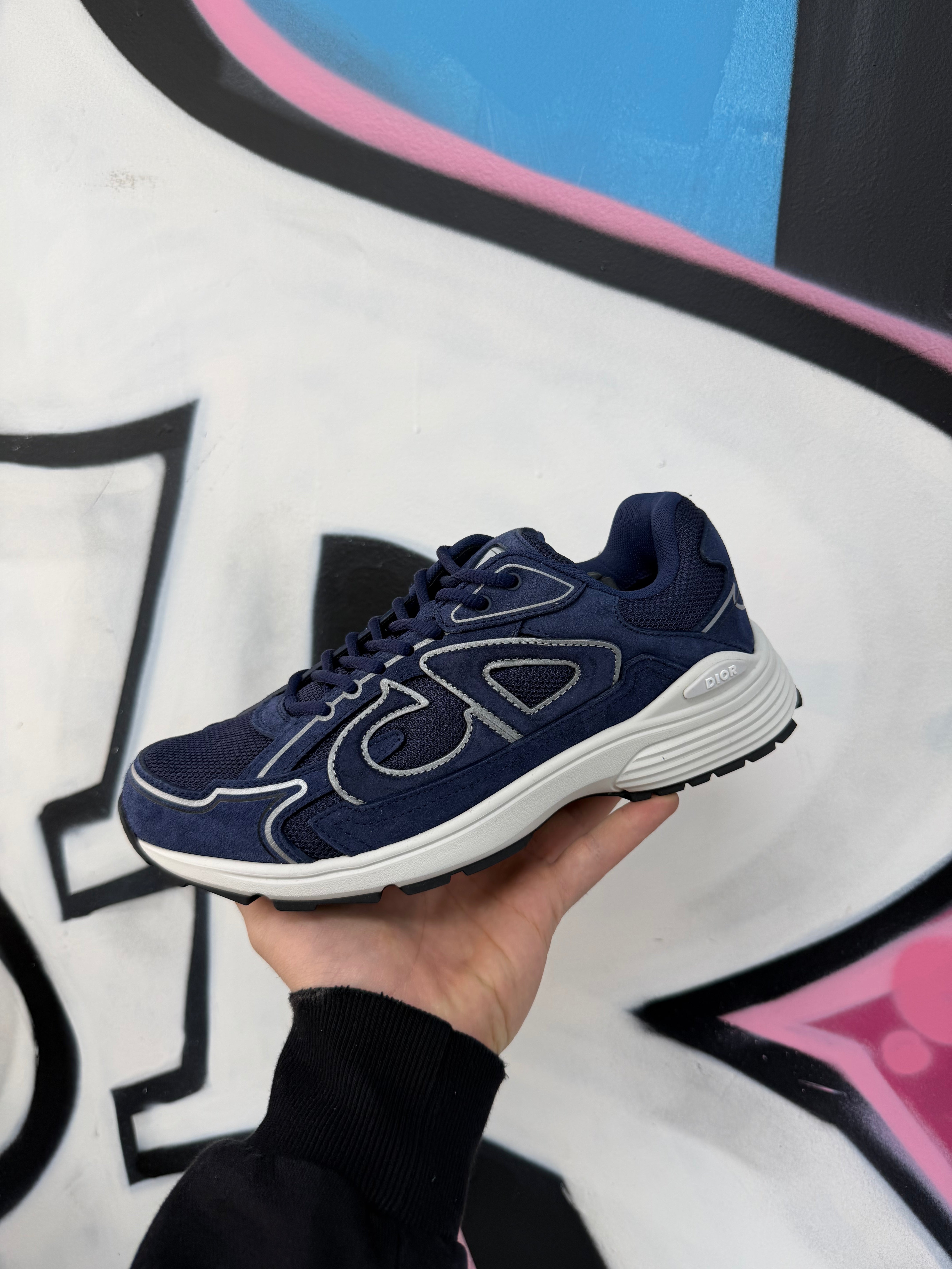 Dior Navy Suede B30 Sneakers