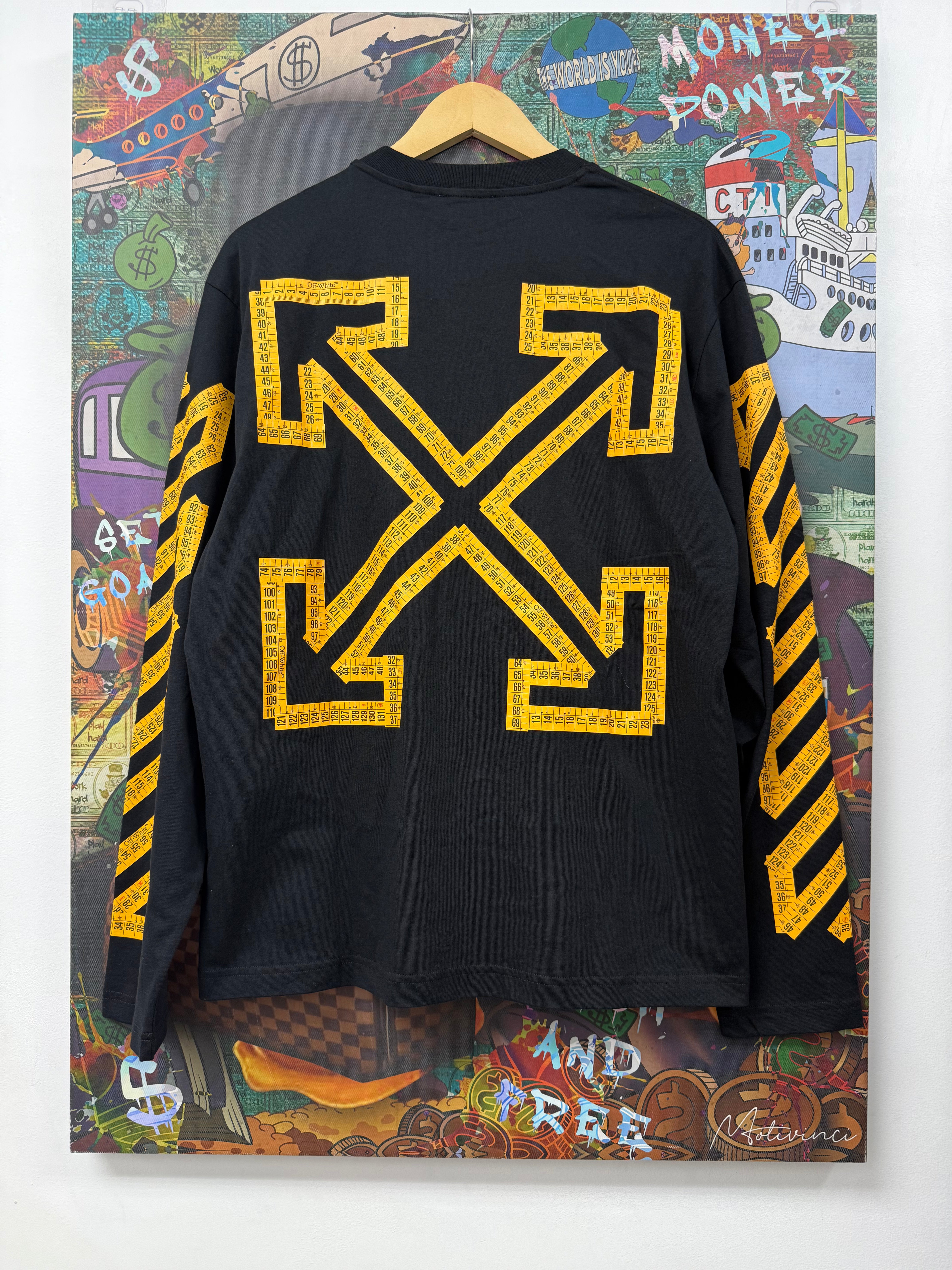 Off White Tape Measure Arrows Long Sleeve