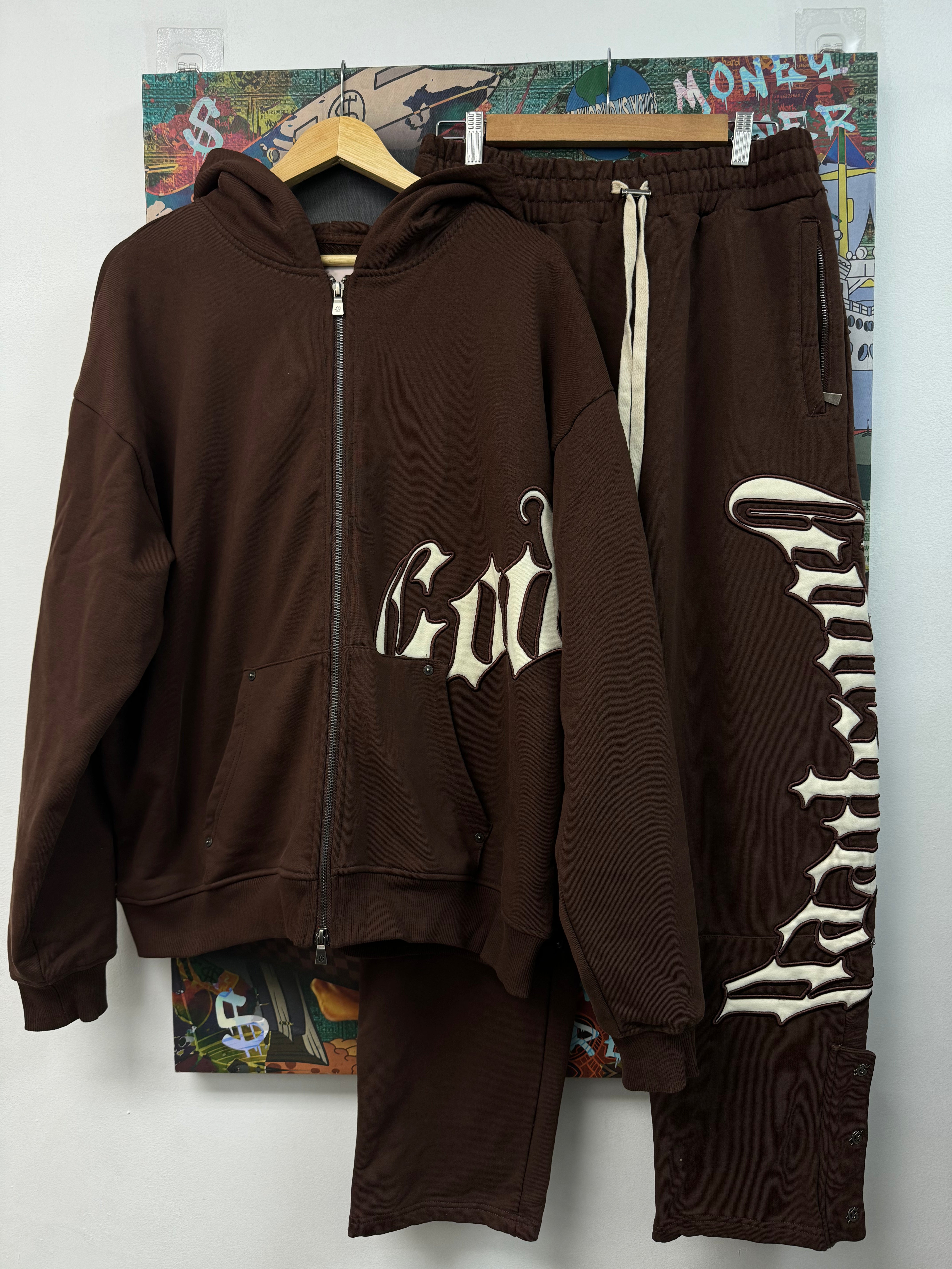 Godspeed Brown OG Logo Sweatsuit