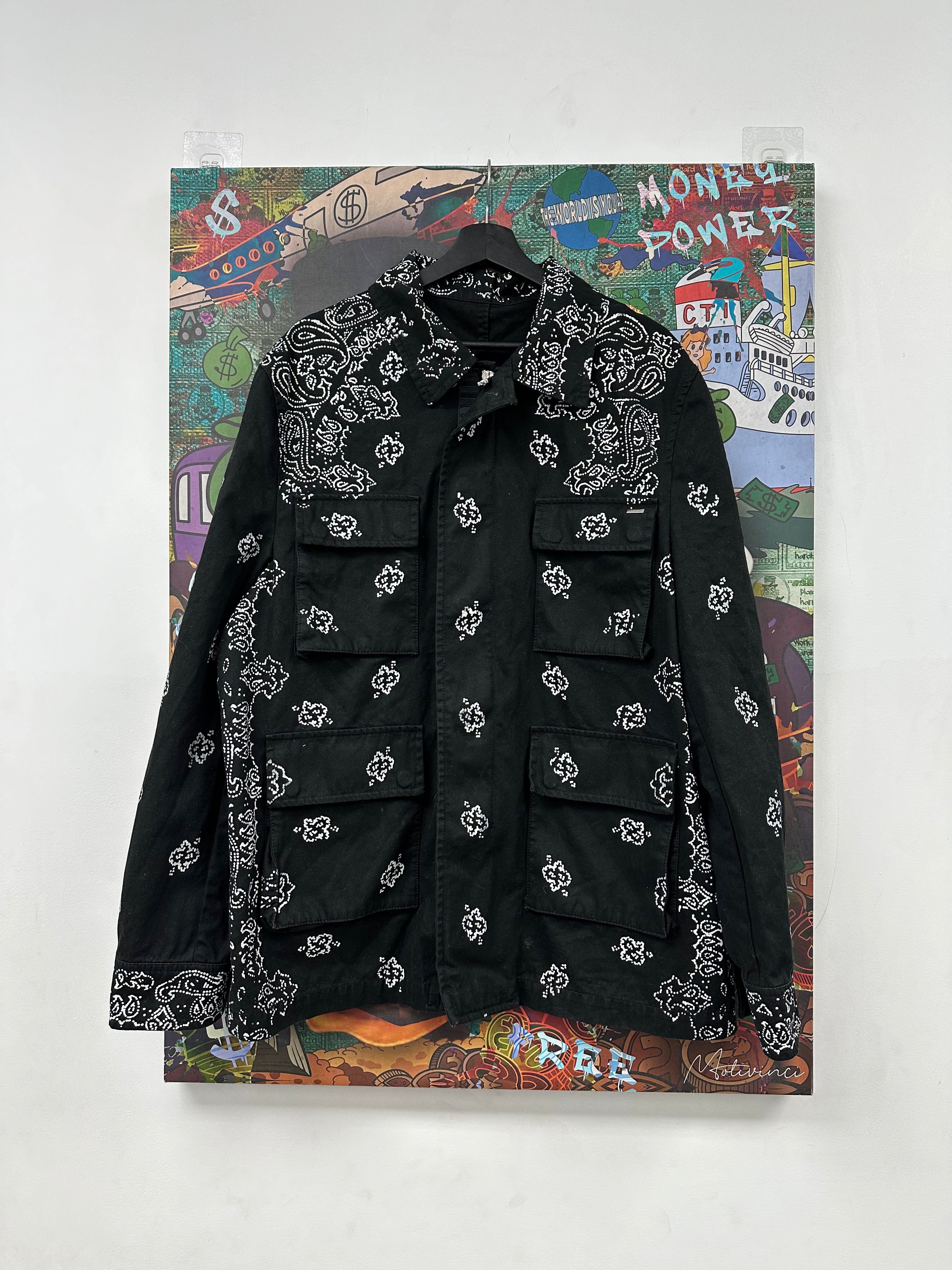 Amiri Bandana Zip Up Work Jacket Used 54 (XXL)