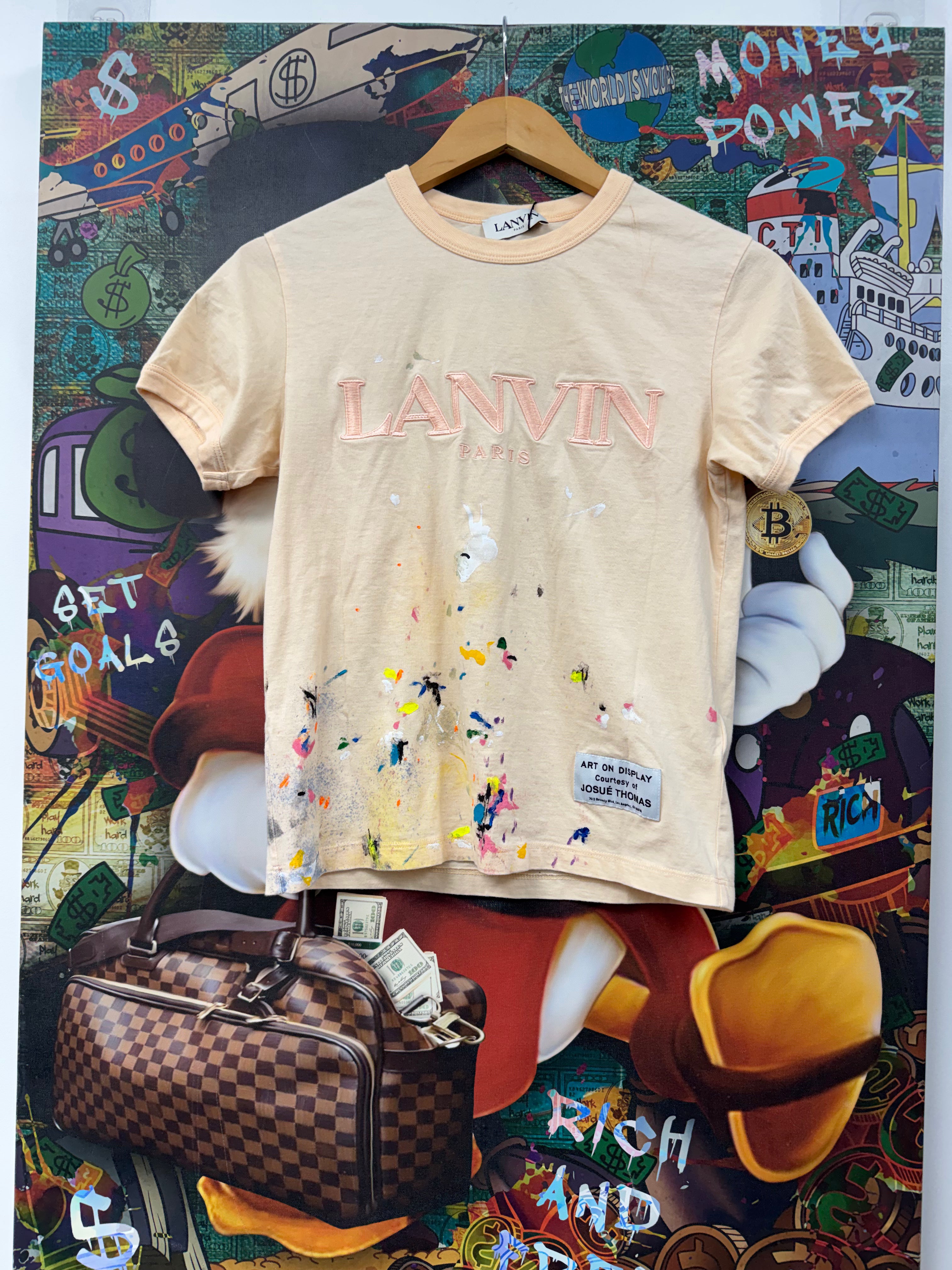 Gallery Dept Peach Lanvin Paint Splatter Tee