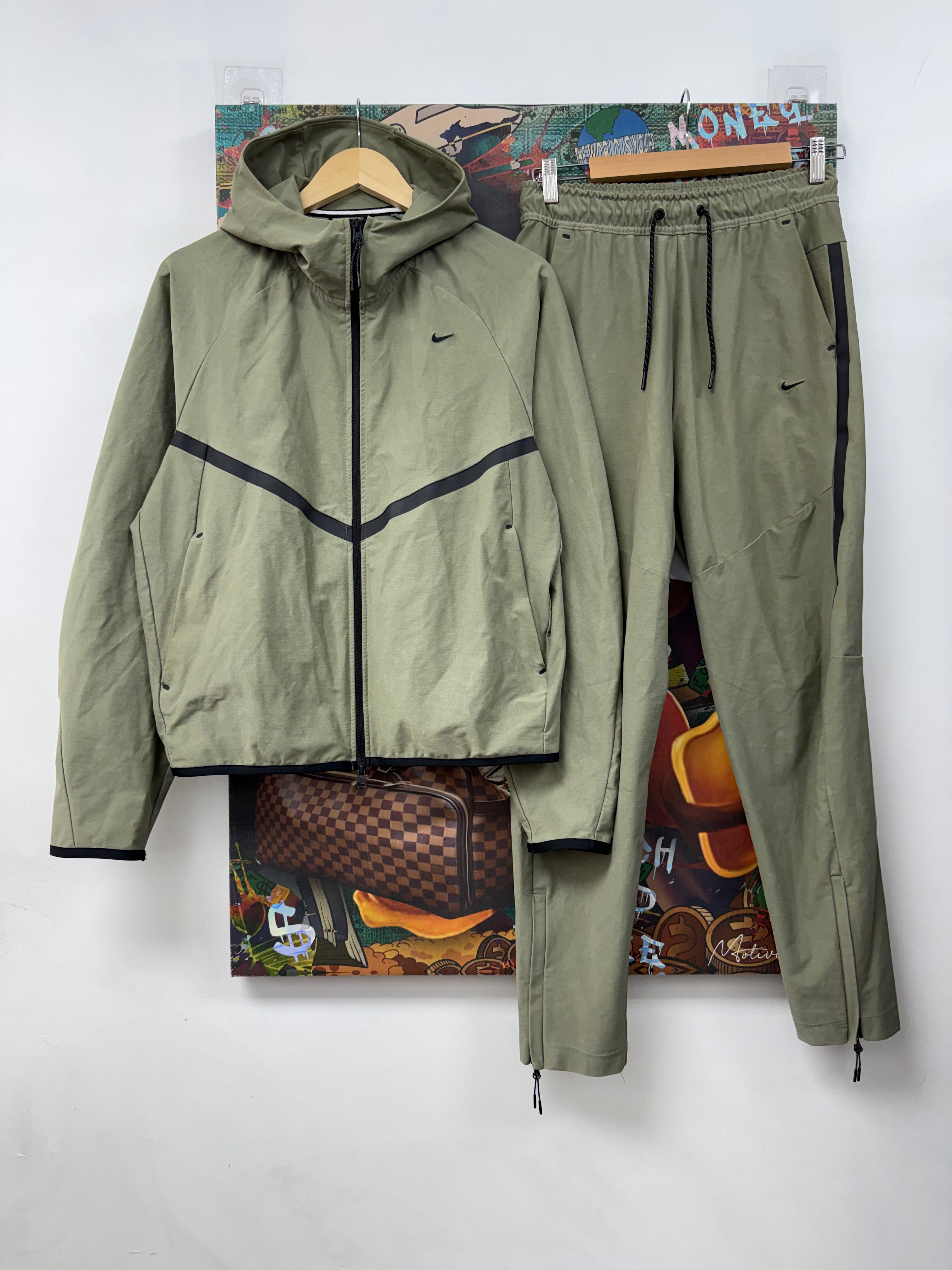Nike Light Olive Tech Track Suit